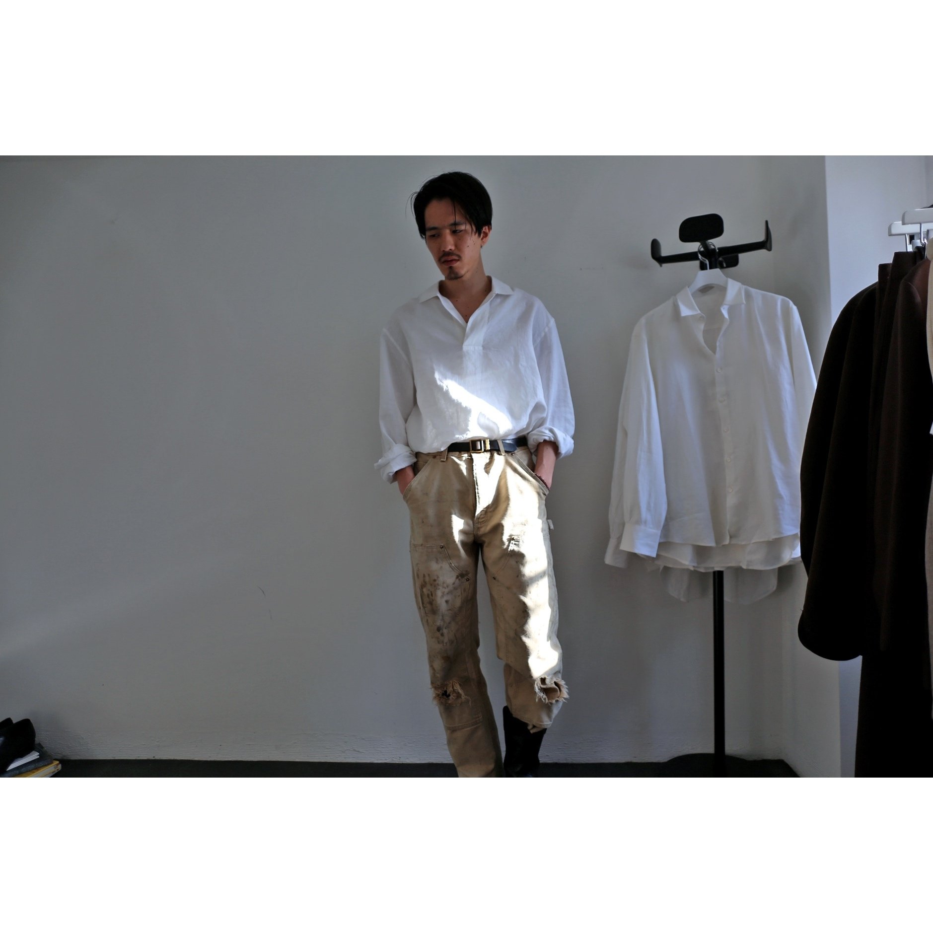 BOURRIENNE PARIS X ブリエンヌ パリ ディス シャツ 白