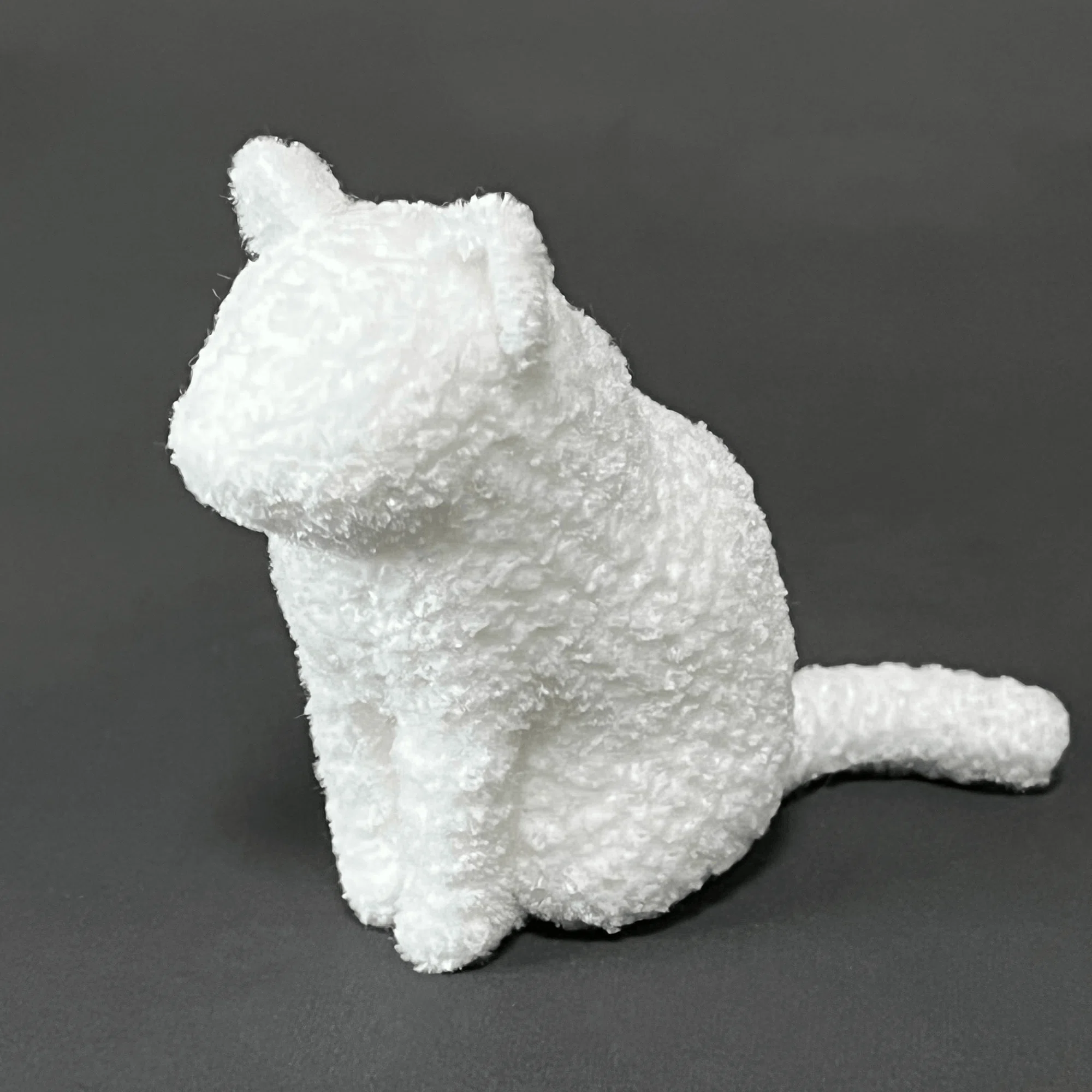 【まあるうページ】白シャム猫さんのあみぐるみ（エジプト座り） エジプト座りの猫」の編み図｜あびす