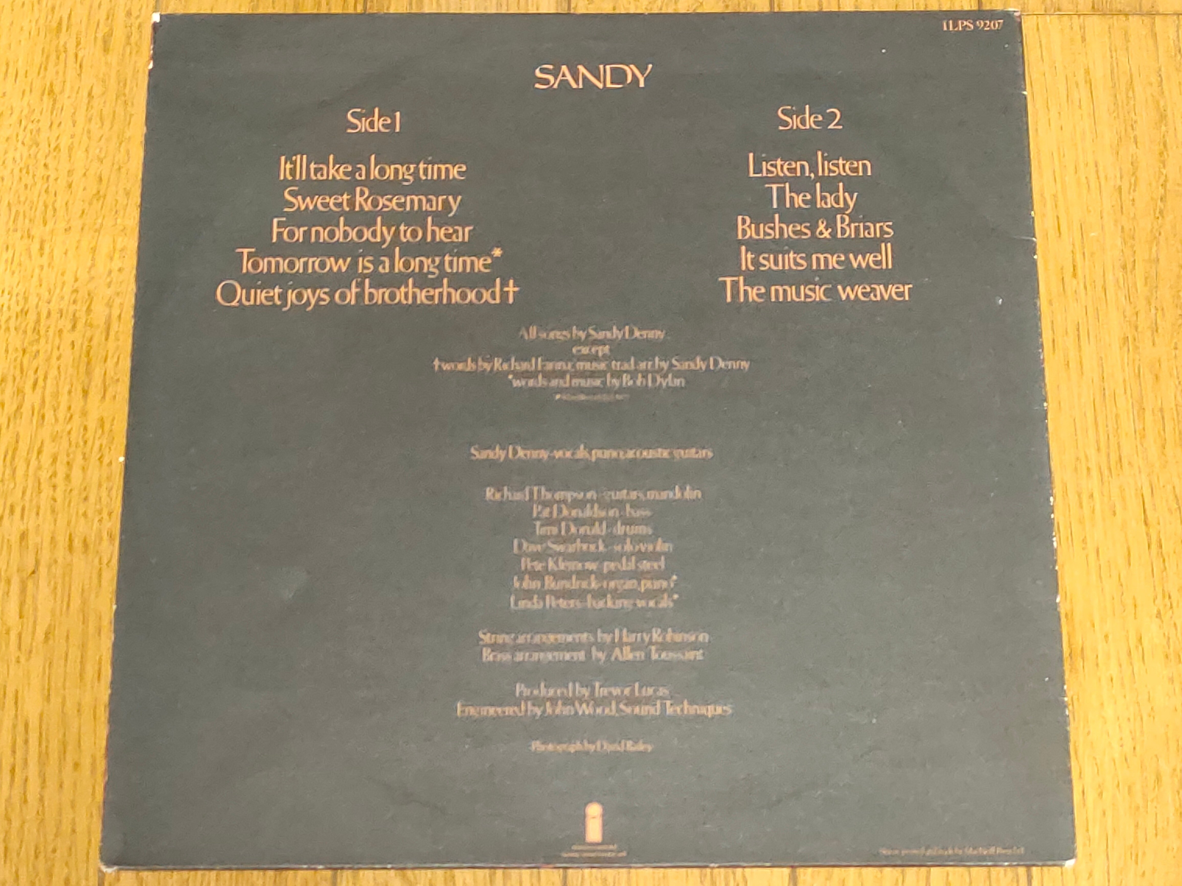 Sandy】(1972) Sandy Denny 英国フォークの歌姫のソロ最高傑作｜よっしー