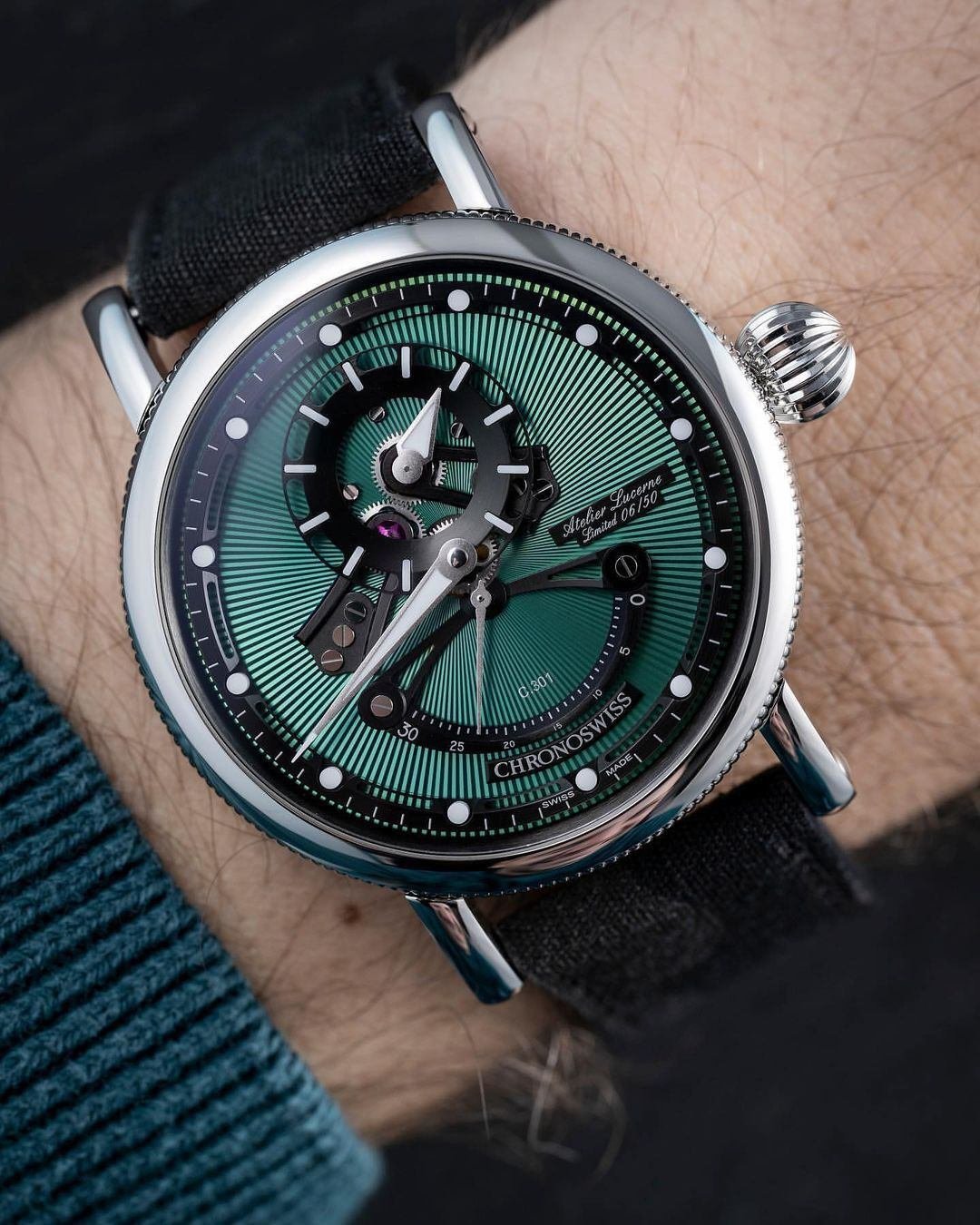 オープンギア レ・セック オーロラ CH-6923-TUBK2｜CHRONOSWISS クロノ