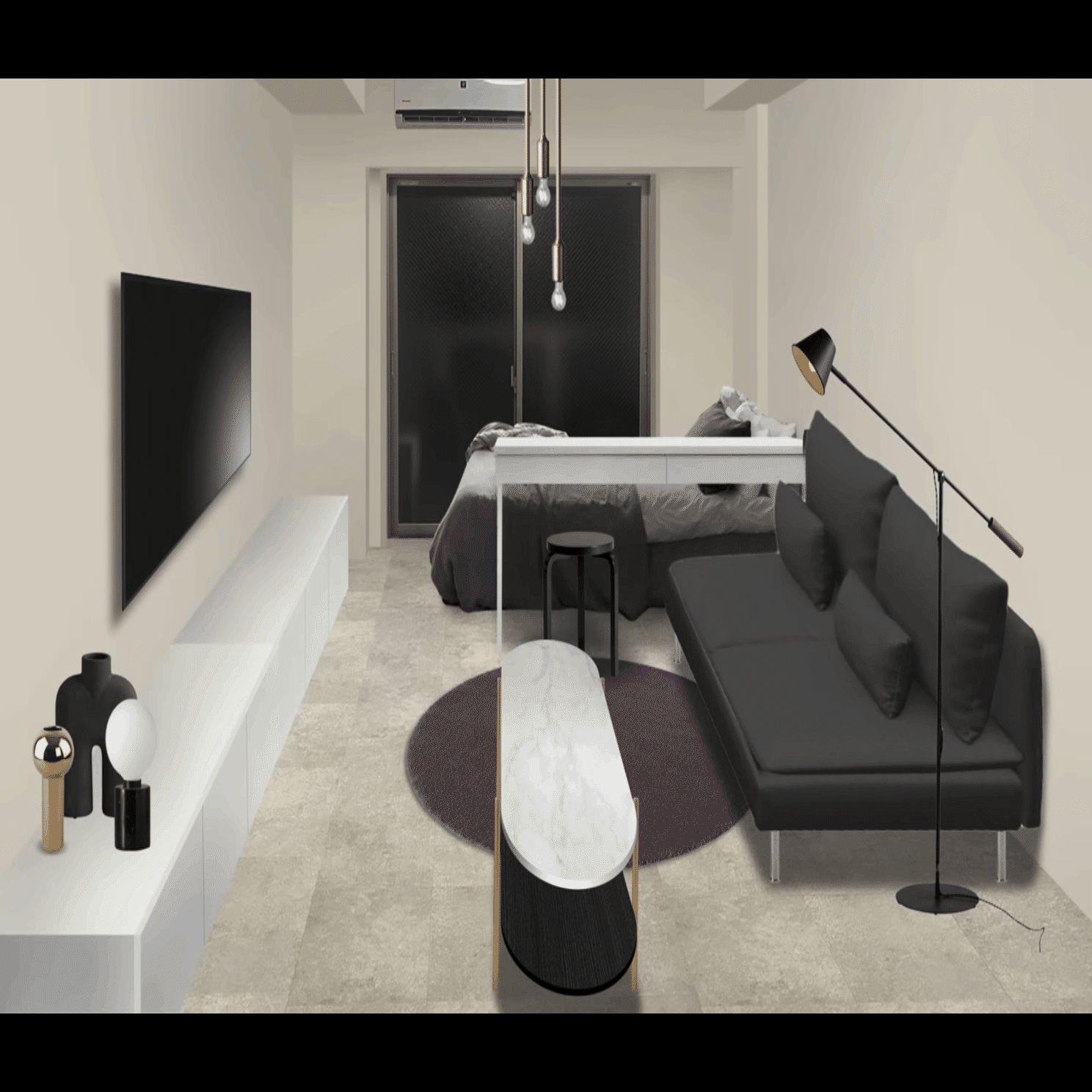 一人暮らしのレイアウト】今ある家具で作るおしゃれなインテリア