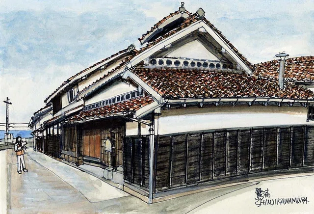絵になる美しい街並みを創造する為の粉本／鷺浦（さぎうら)／島根県