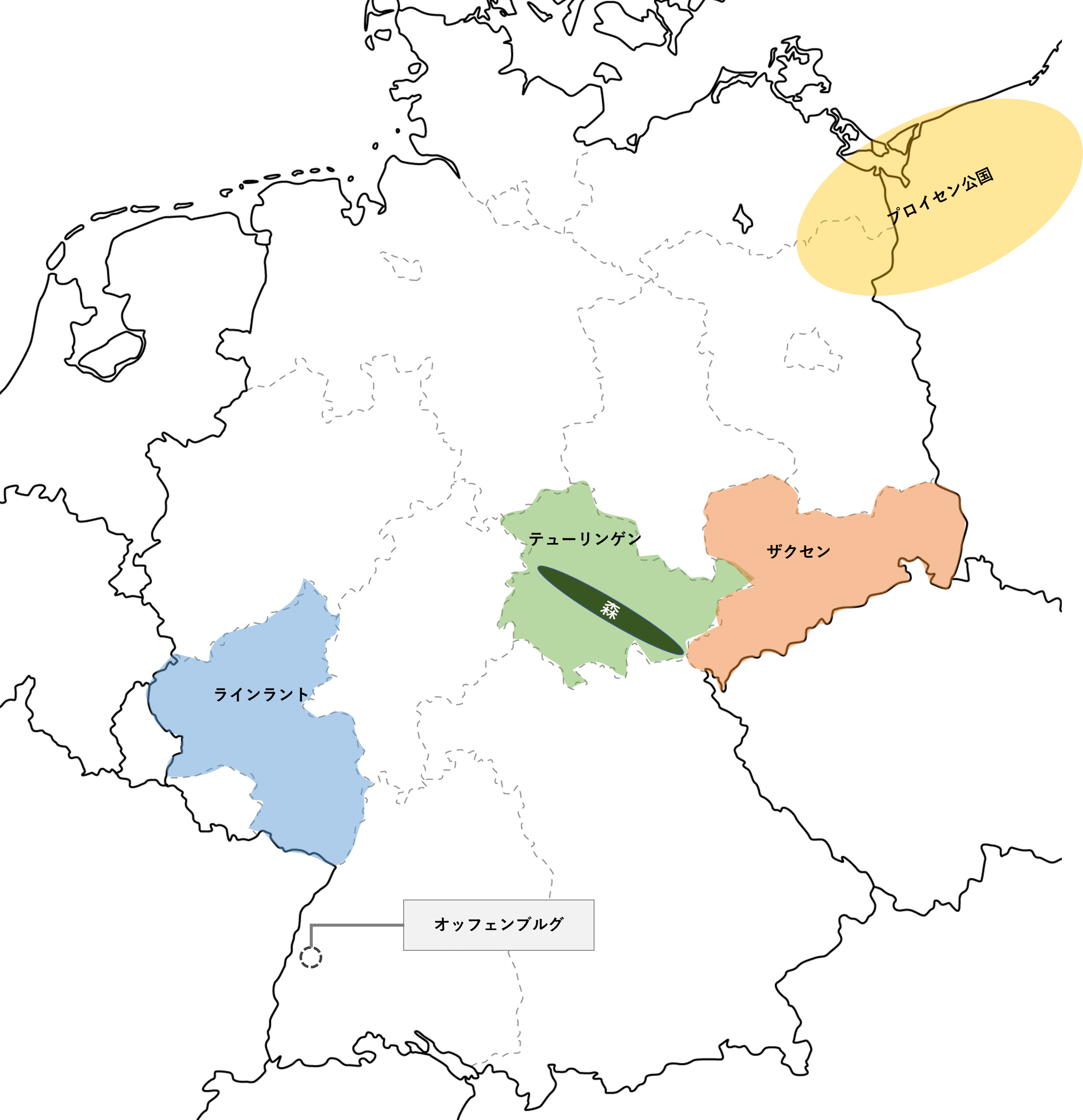 ラインラントの地図第二次世界大戦