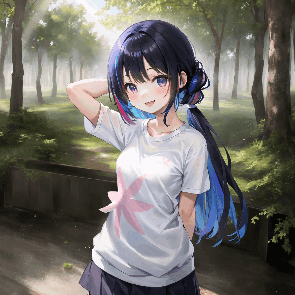 後ろから手をまわす無修正 AIイラスト生成時の手の隠し方(*´艸`*)｜まぁくん@AIイラスト