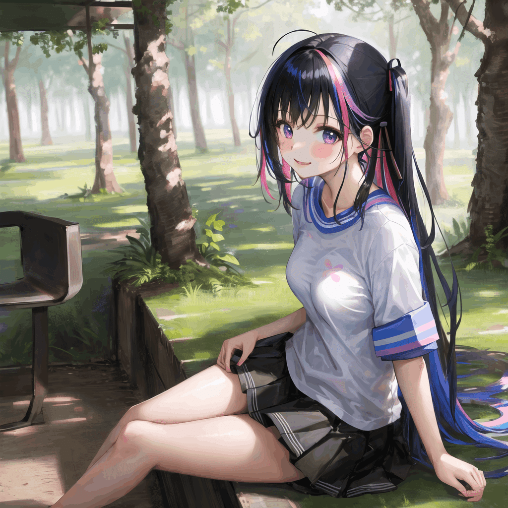 後ろから手をまわす無修正 AIイラスト生成時の手の隠し方(*´艸`*)｜まぁくん@AIイラスト