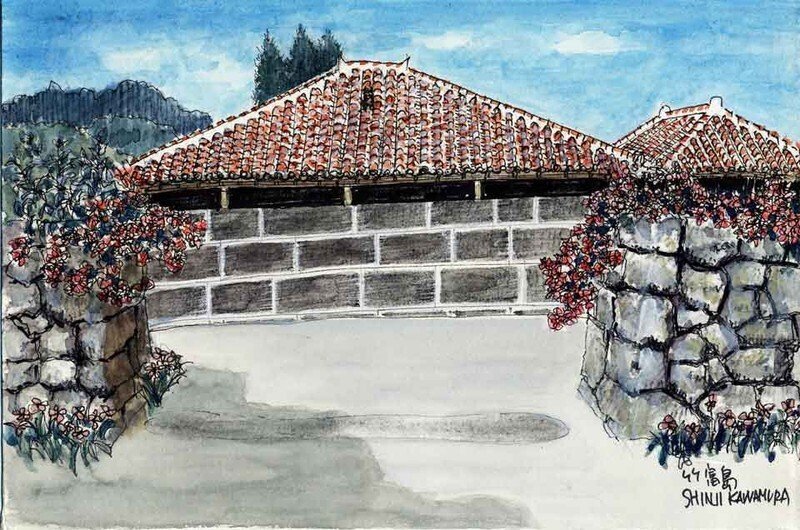 竹富島風景1986 絵になる美しい街並みを創造する為の粉本／竹富島（たけとみじま