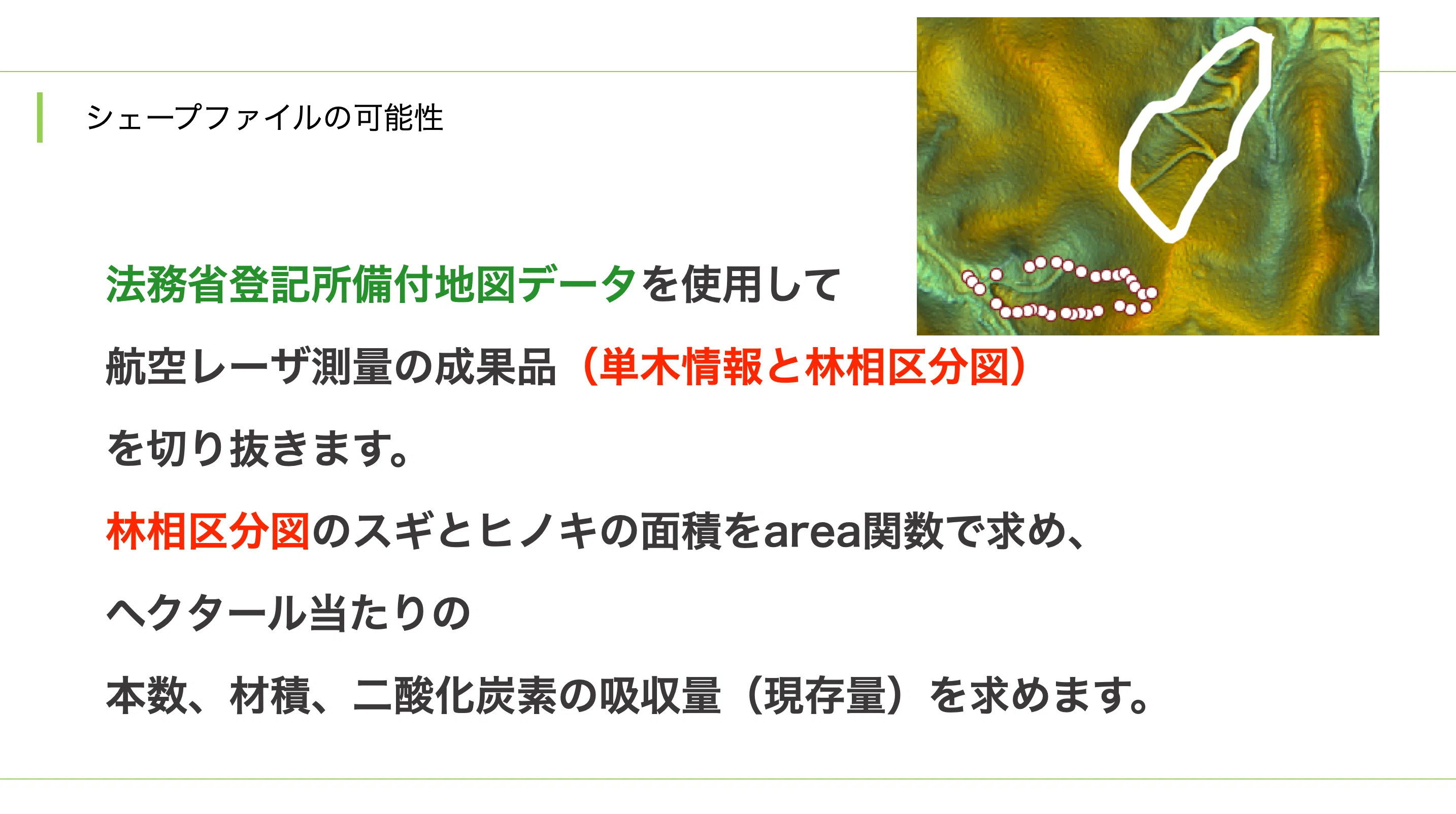 林相識別図 | 林相判読 – TGTCE
