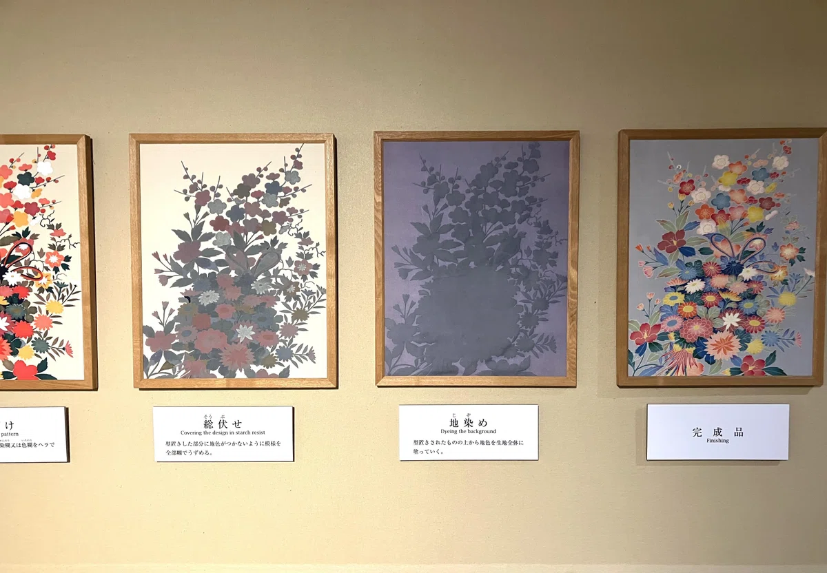 絵画加賀友禅染め額 増せる