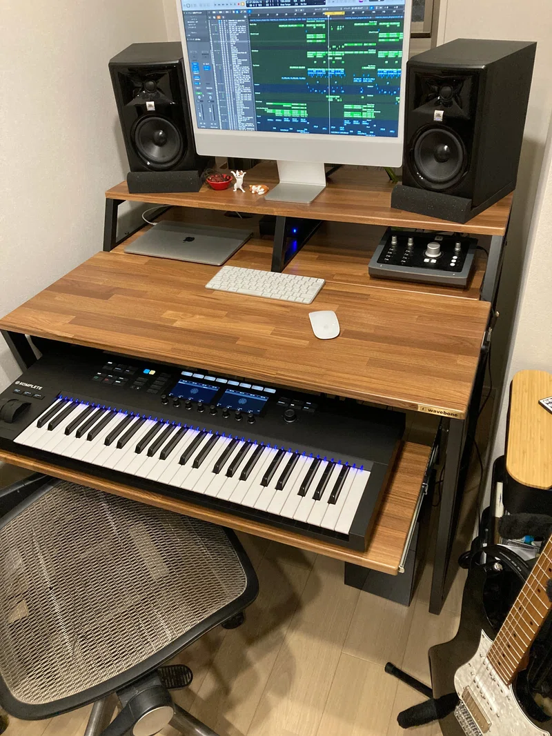 即納可】DTMデスク Wavebone 座り込む Headquarter ホワイト