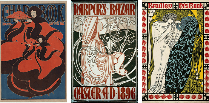 ②アールヌーボー水彩画作品 アール・ヌーヴォーから始まるデザインの百年 ｜しじみ ｜デザインを