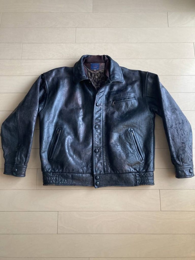 古着 80s BANANA REPUBLIC 「Safari & Travel」 A-2 タイプ 本革