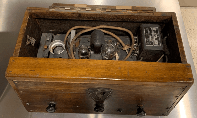 昔のラジオ、真空管、解体