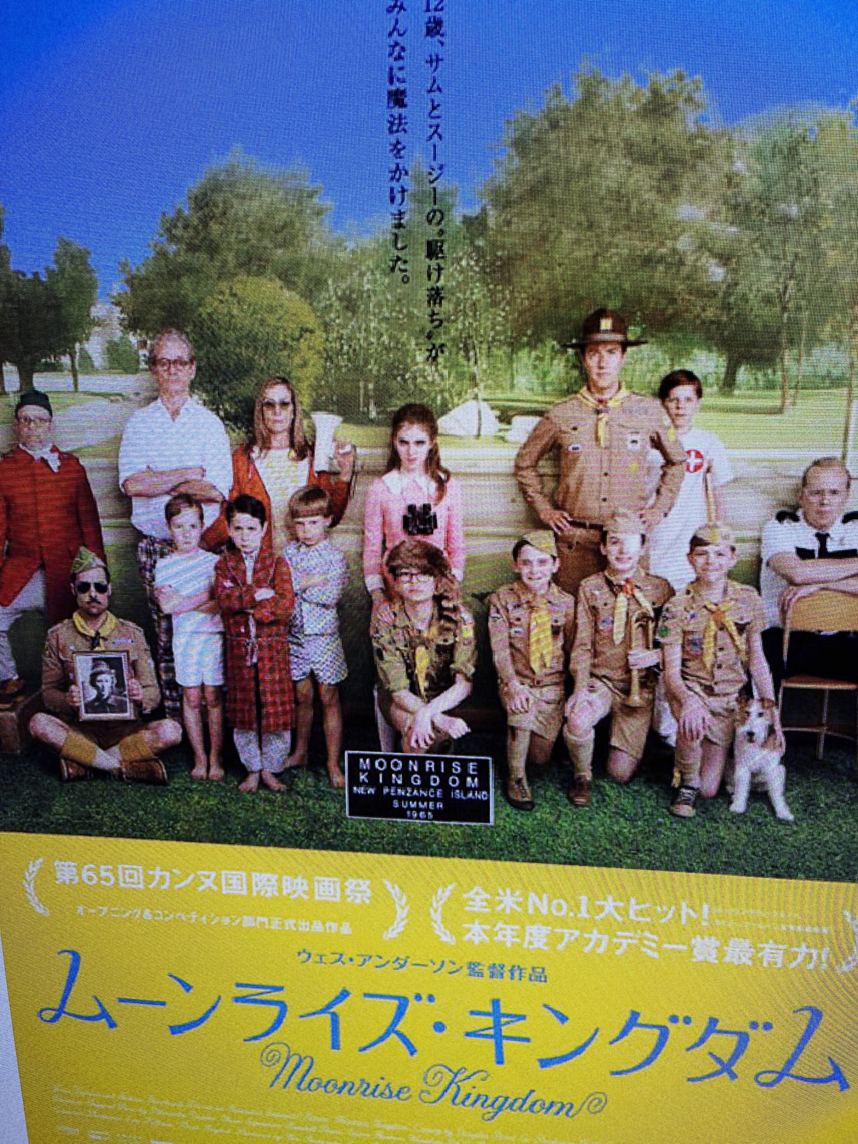 ムーンライズ・キングダムのポスターの写真。