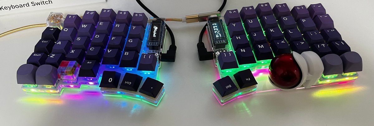 keyball61にLEDを追加しました｜twoboy