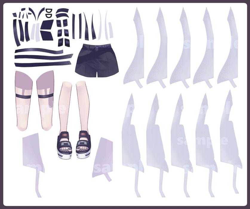 4月・色ラフ用・完成まとめ｜あさ・イラストレーター