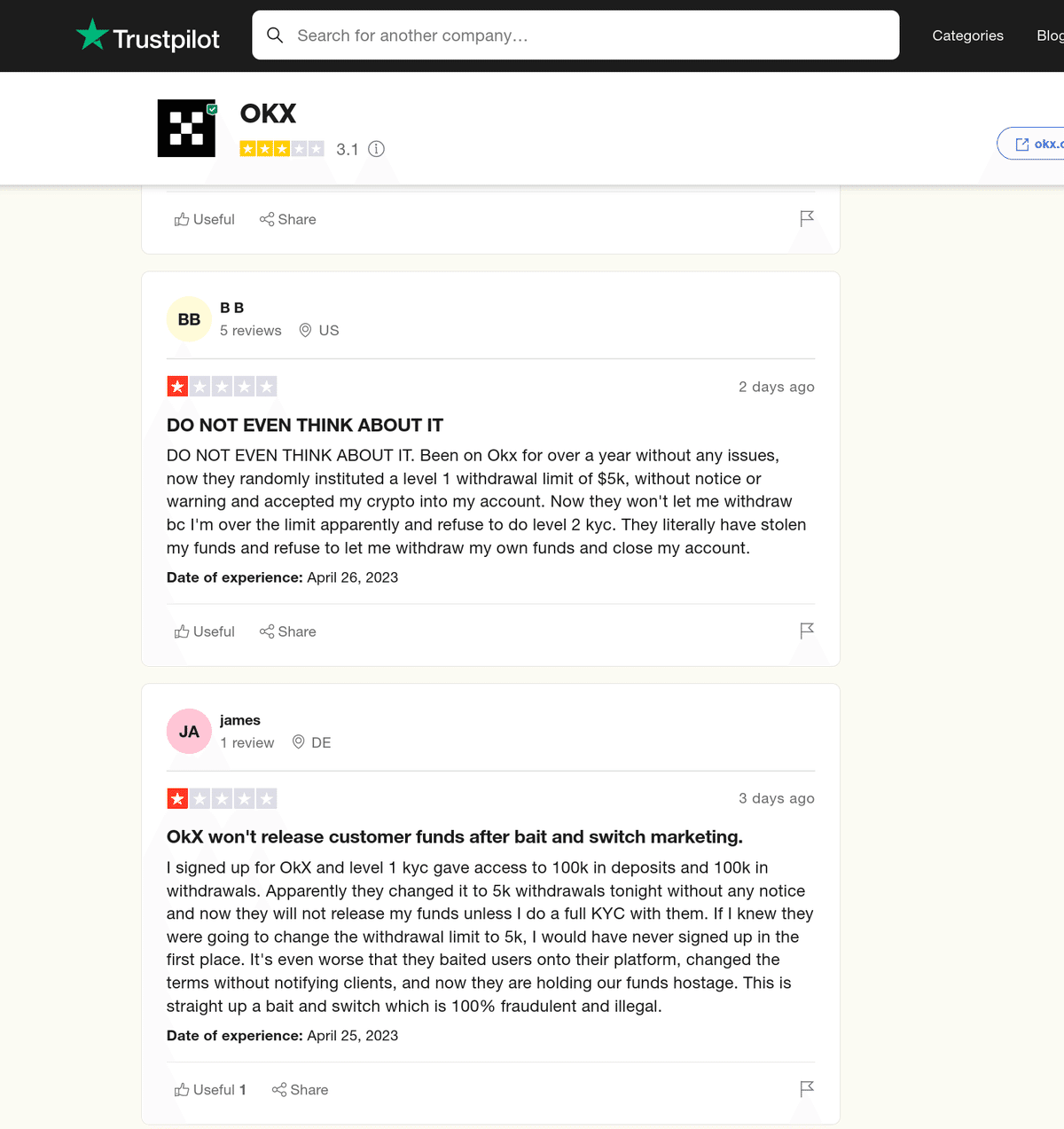 警告⚠️、OKX(仮想通貨取引所)は突然ユーザーの資産引き出しを禁止した。｜DeZker