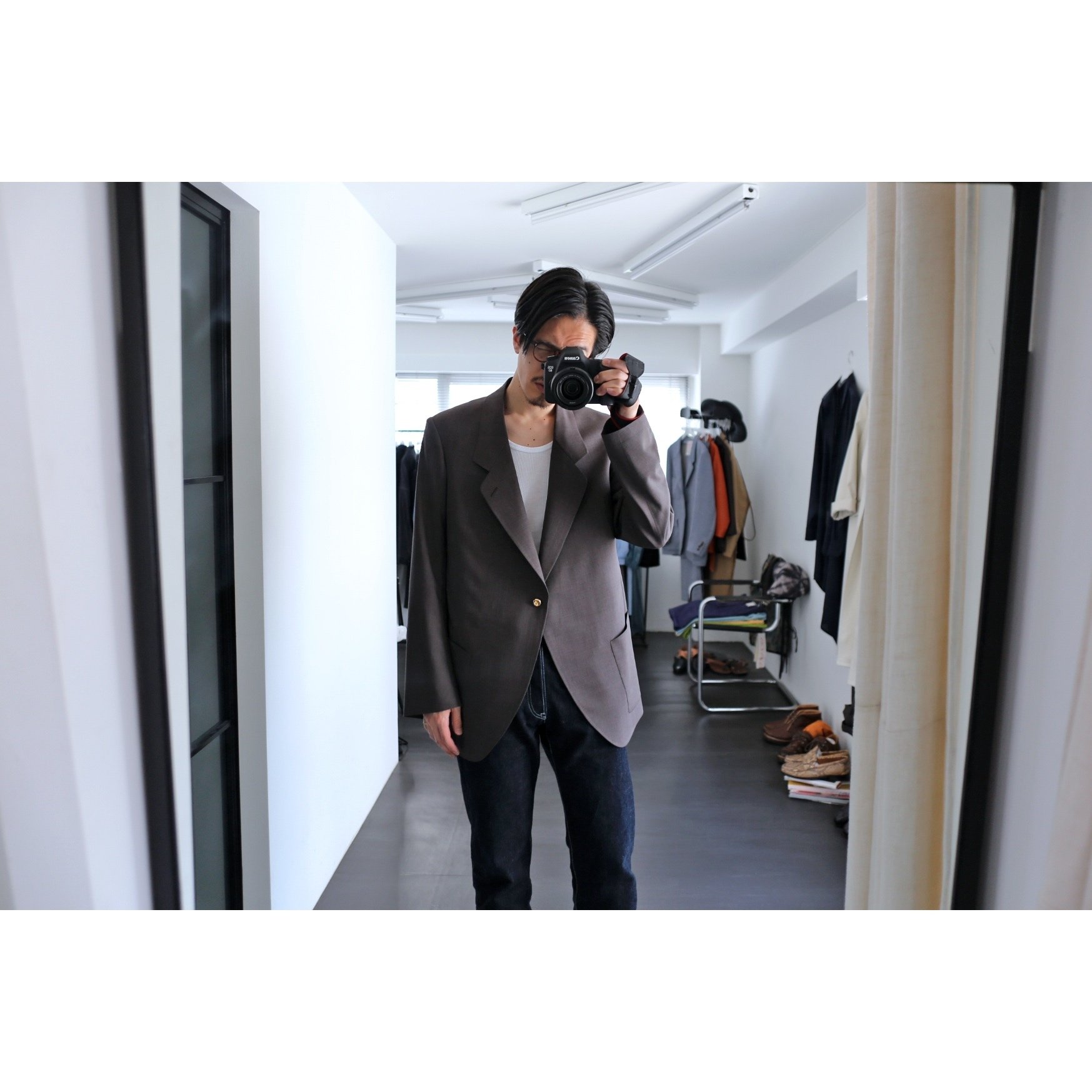 【O'DEM オデム】Interior Beige　シングルジャケット　ベージュ O'DEM オデム】Interior Beige -kiretto 通販、オンライン