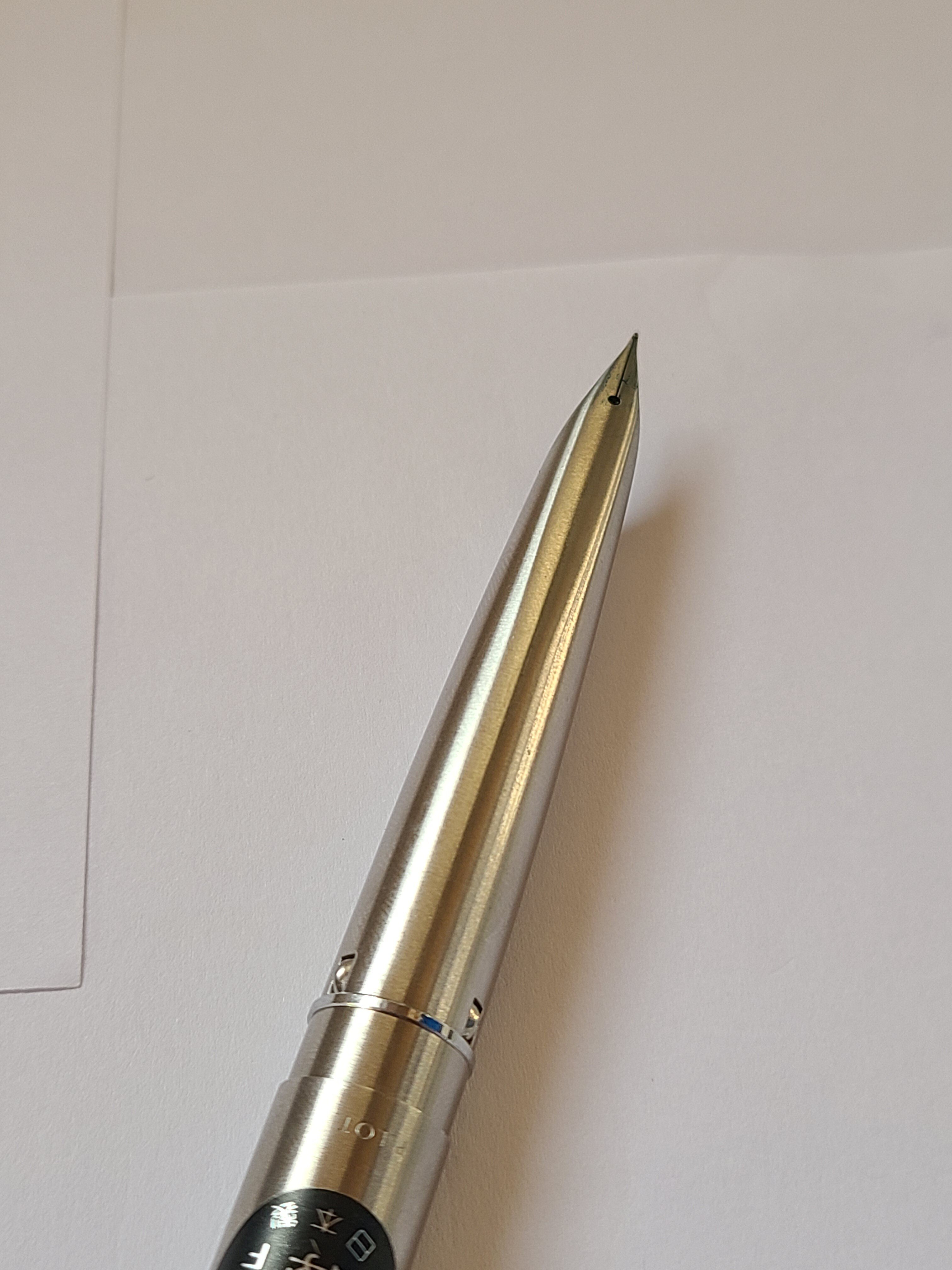 筆記未確認／廃盤】PILOT ミューペン先一体型万年筆F インク切れ