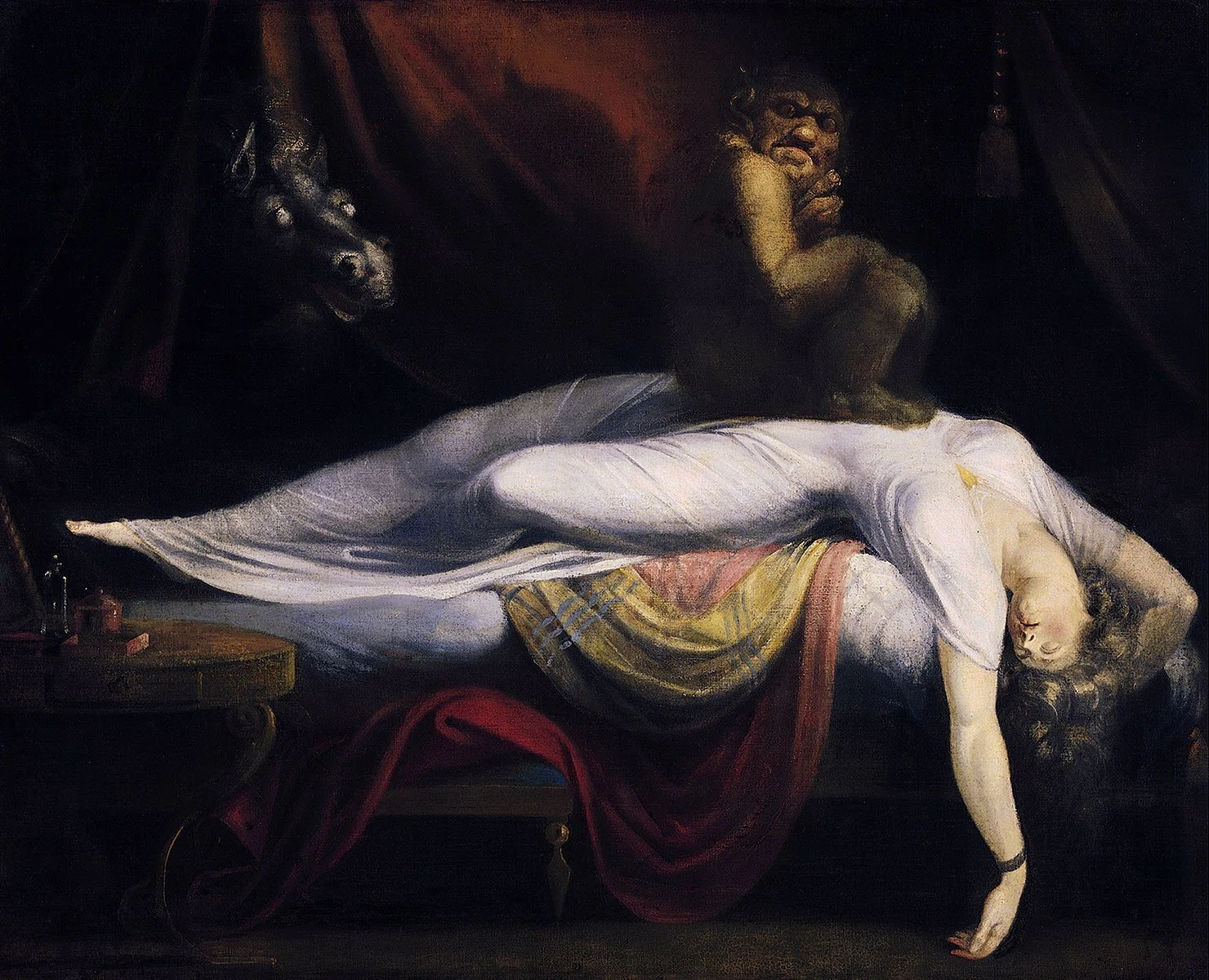 絵画　悪夢の中　f5 もう寝かせてくれ！」 - Henry Fuseli 