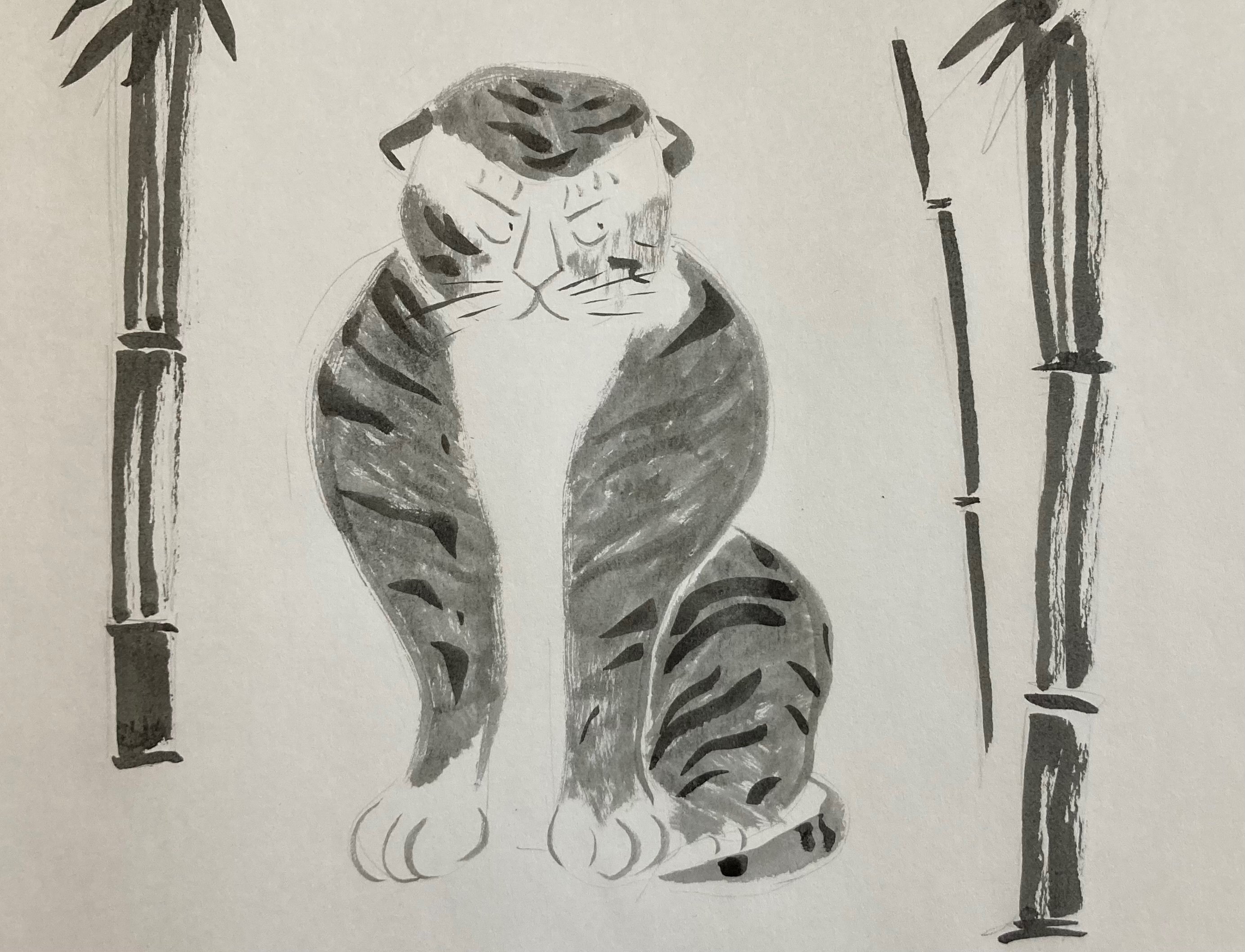 日本の虎の絵〜時代順においかけてみた〜(後編)｜水虎