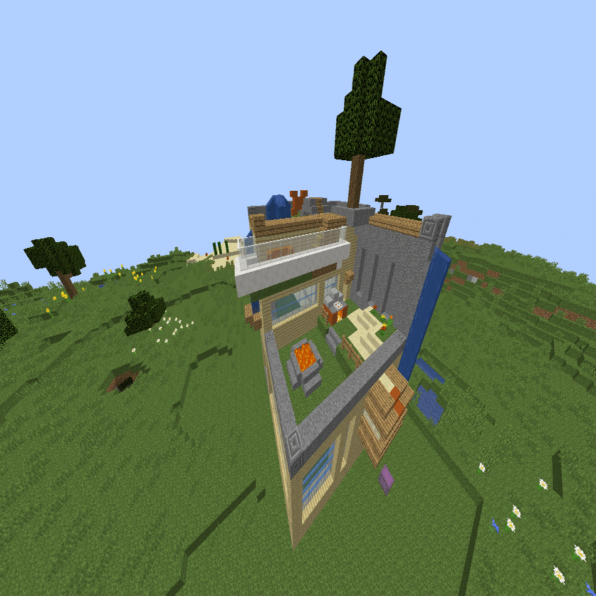 マイクラで「MINECRAFT公式ガイドクリエイティブ」の表紙再現してみた