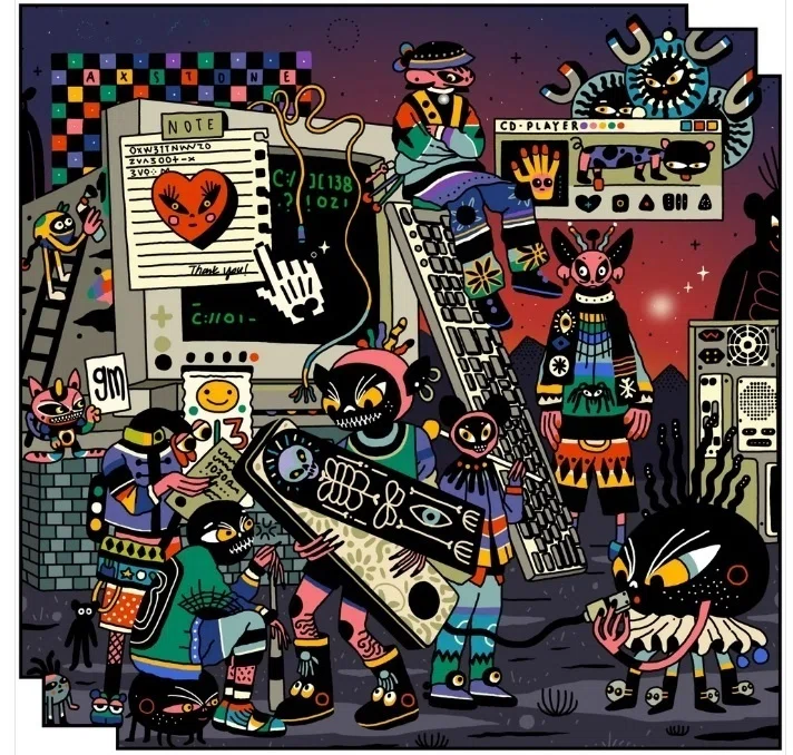 クリエイター紹介④】サイケデリックでシュールなアート：Axstoneさん