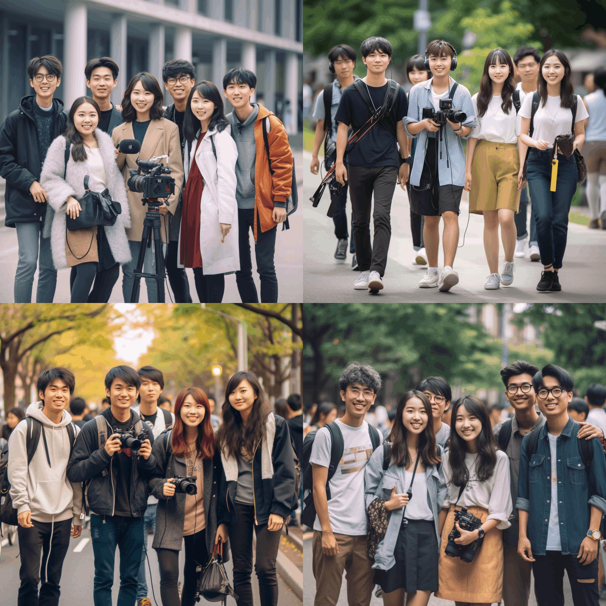 Midjourneyでメディア系学生の集合写真を作ってみた：一戸信哉の「のへ