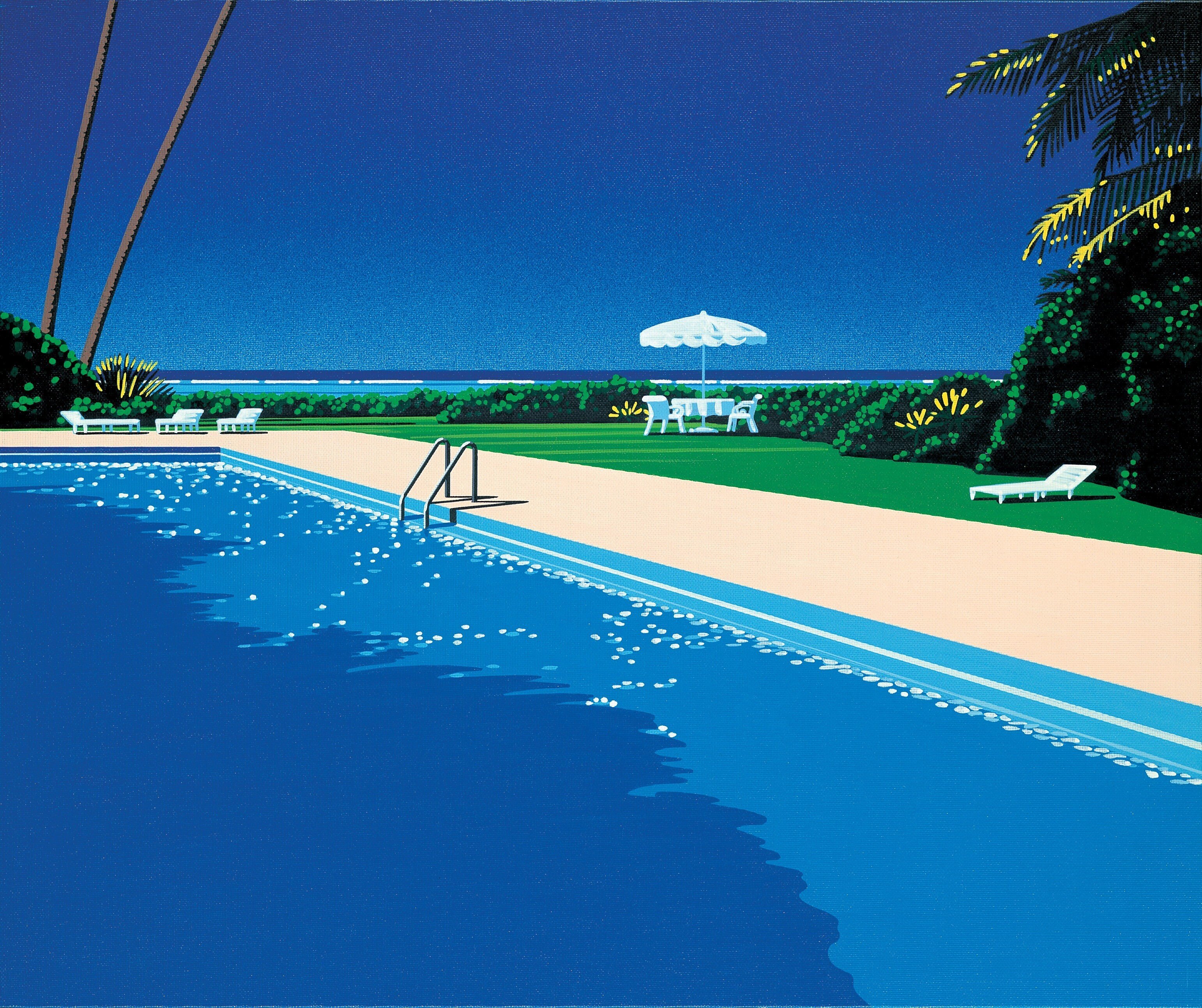 パブミラー 永井博 long 逆巻き vacation