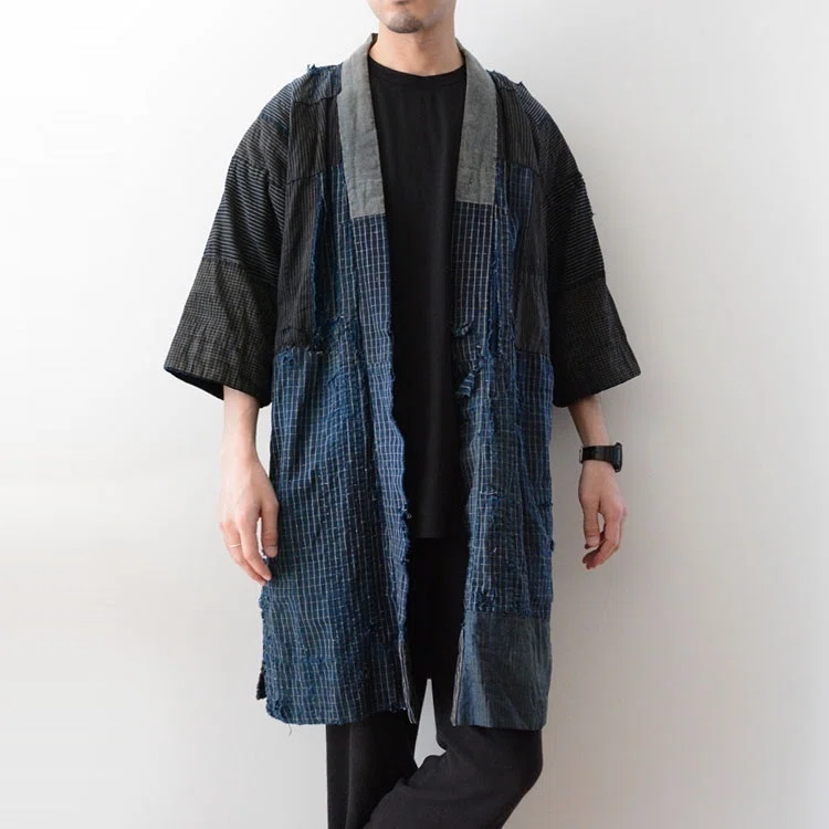 冬の野良着 Lサイズ 美品☆厚手の総刺し子 ボロ japan vintage