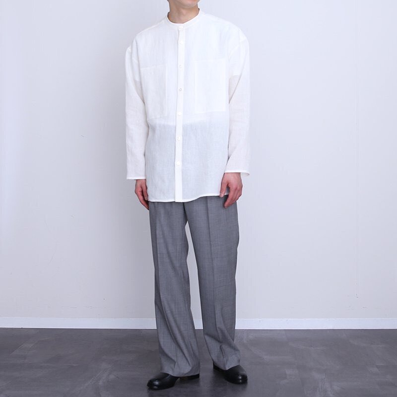 23ss新品 Cale カル Water twist linen shirts 