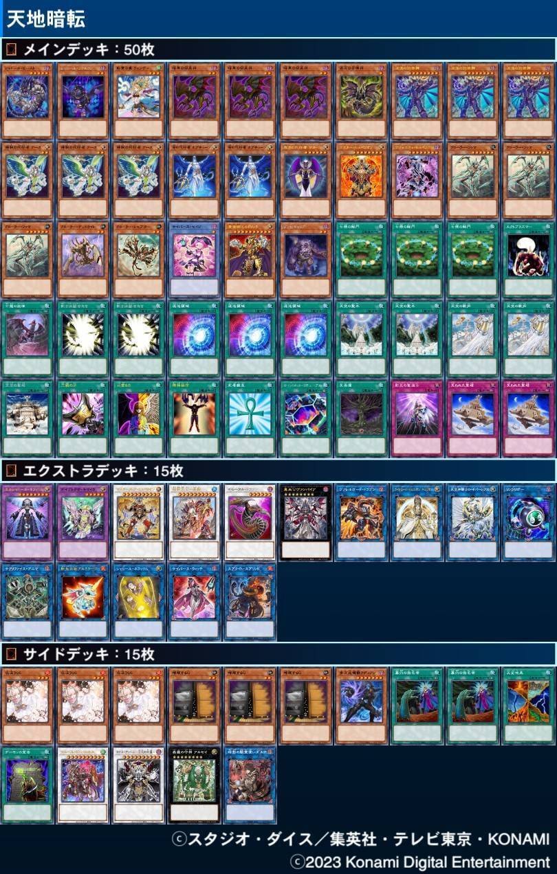 デッキ紹介「天地暗転」｜かぷの遊戯王保管庫