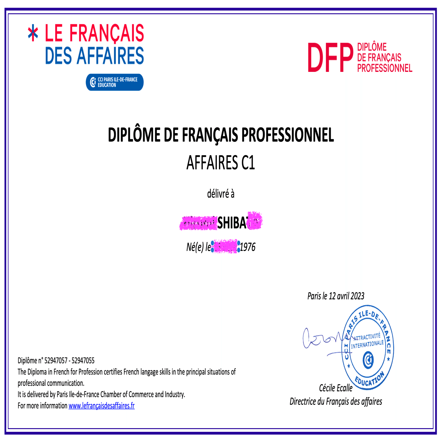 お母ちゃんゼロからのフランス語｜おそるおそるC1受けてみる｜パリ商工