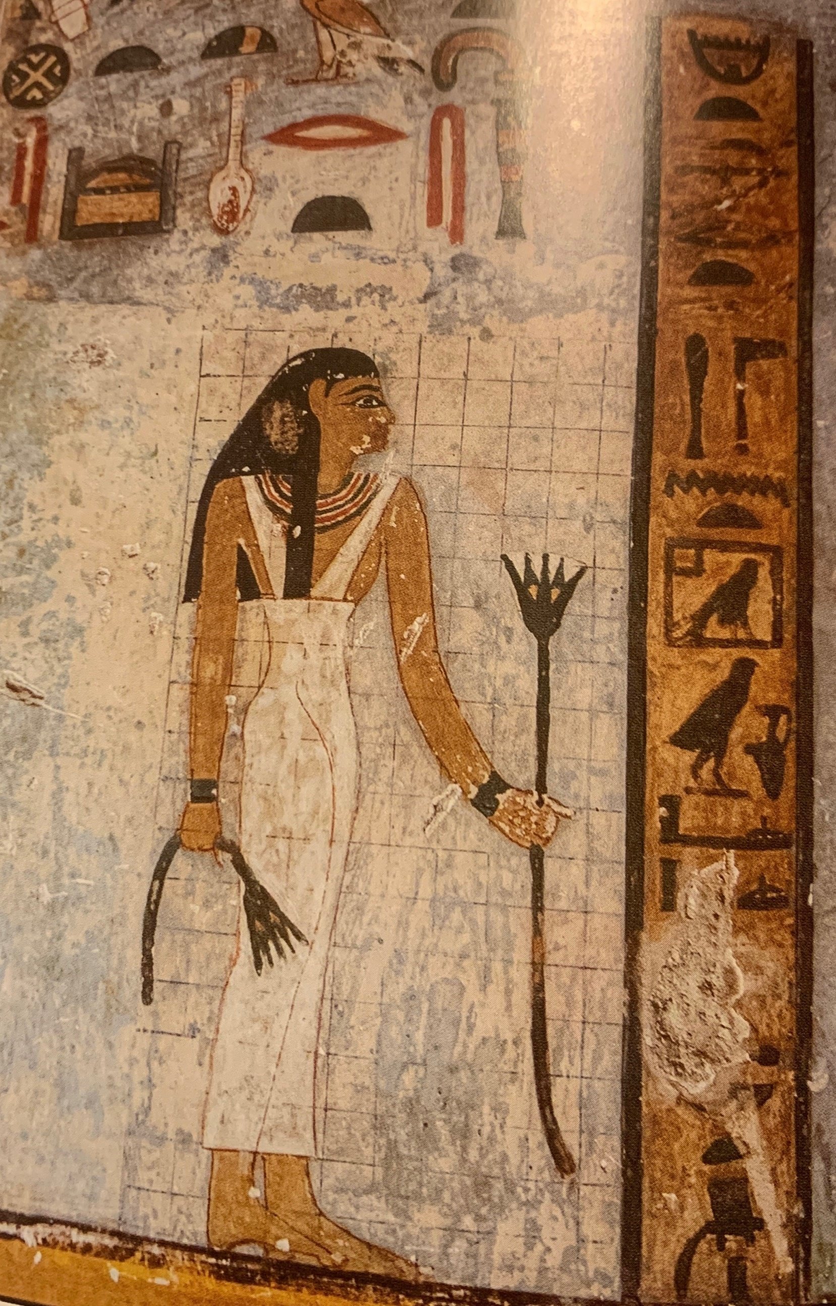 古代エジプト絵 お盆 美術品・アンティーク・コレクション