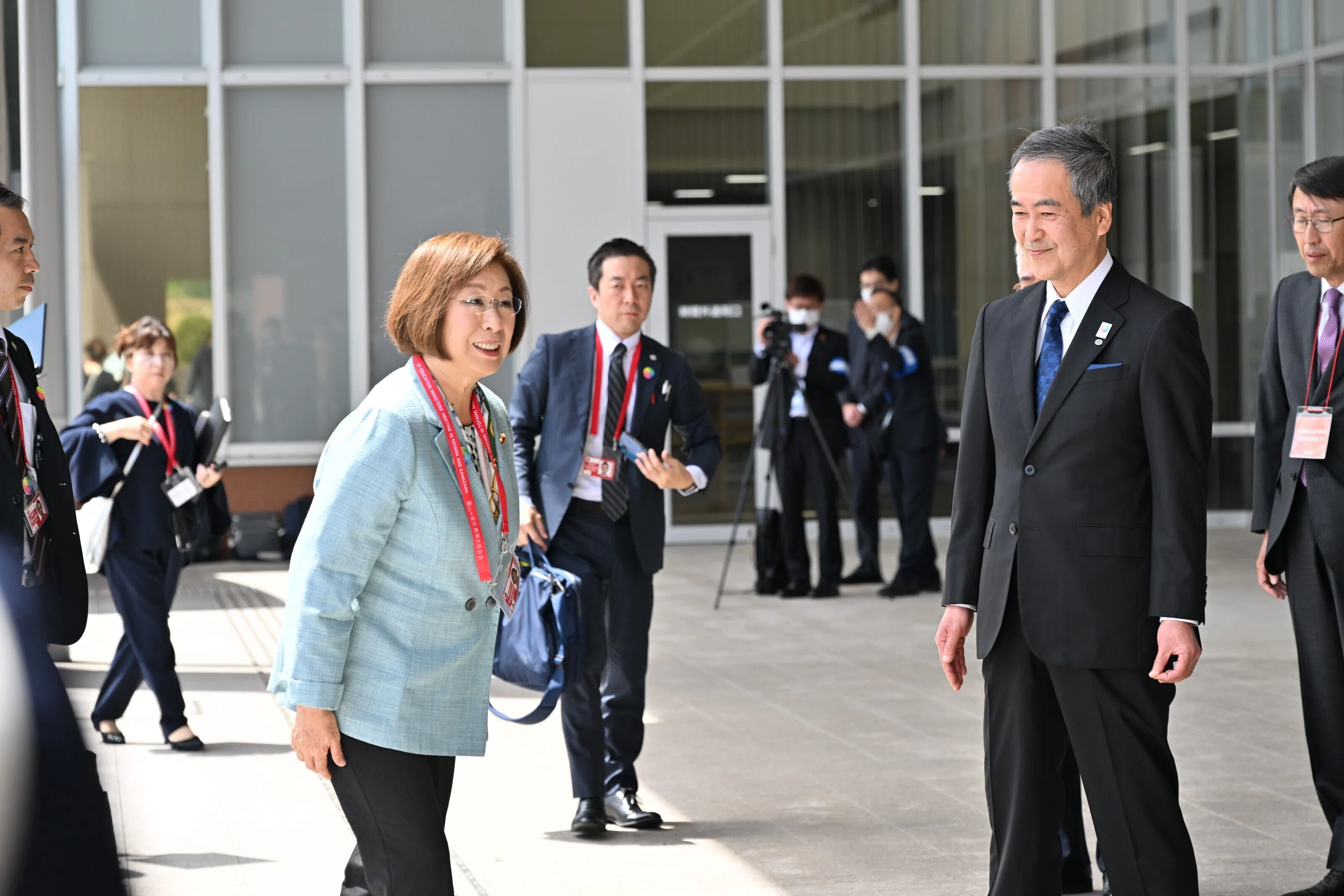 G7富山・金沢教育大臣会合、最終日。ドイツとの会談、金沢大学訪問