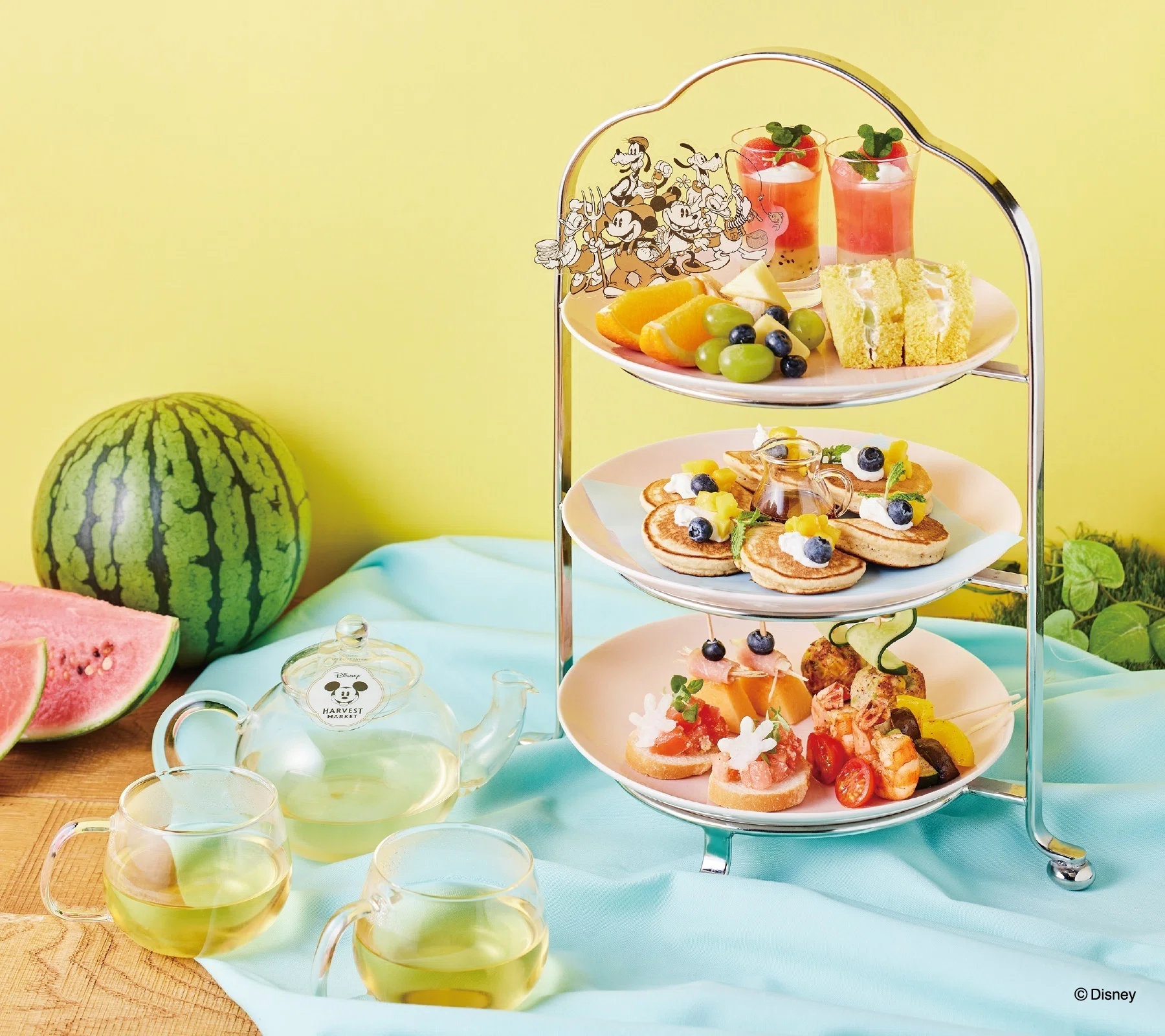 色とりどりの夏野菜！夏限定アフタヌーンティーセット」の提供が