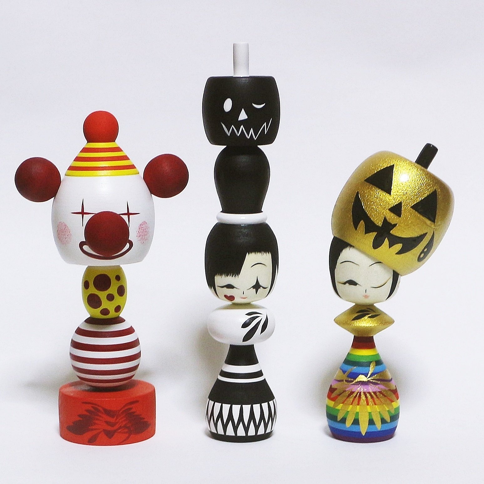 Halloween Kokeshi｜遠刈田伝統こけし工人 我妻 昇 / Noboru WAGATSUMA