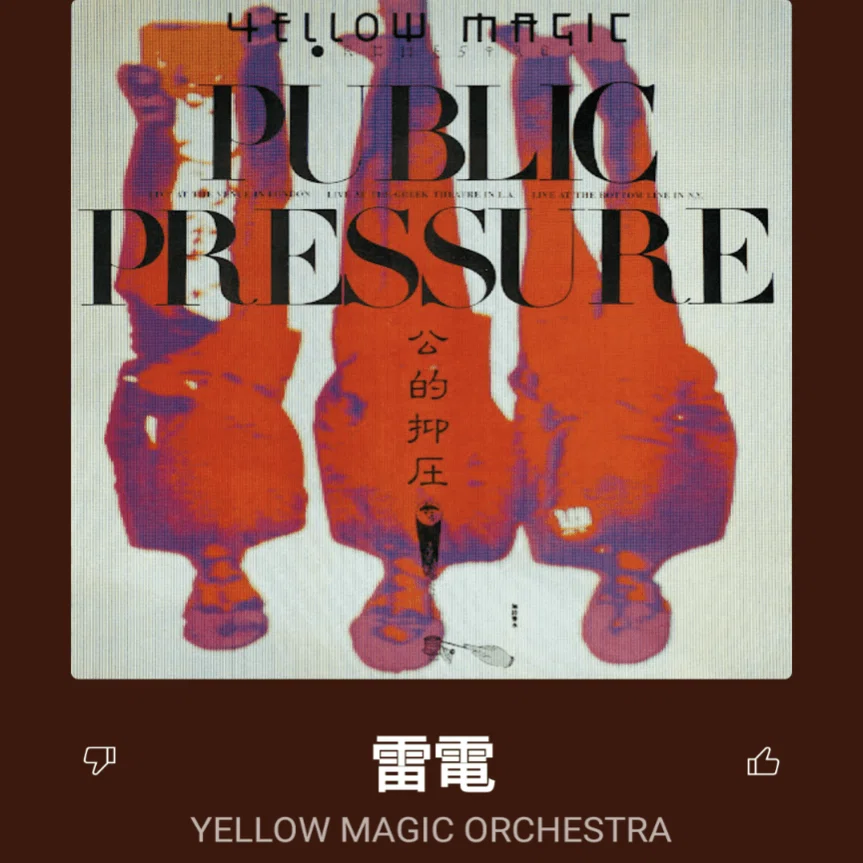 聴いた曲を紹介する日記（2023年5月17日）第67回:雷電（「公的抑圧」版