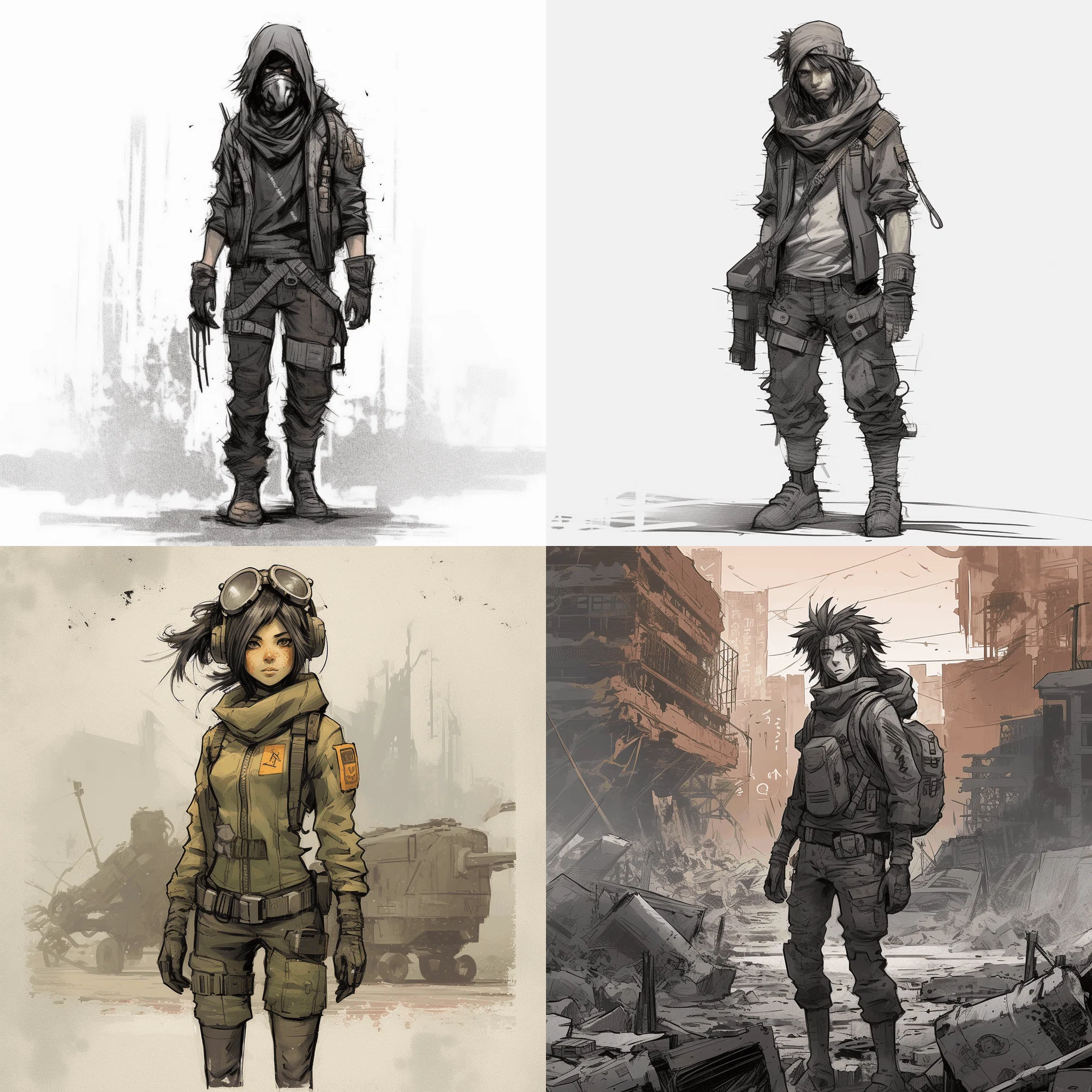 Pinterest Chracters Rough (For Paid Patron) | Create Usable Images with AI | 10 rough sketch ...