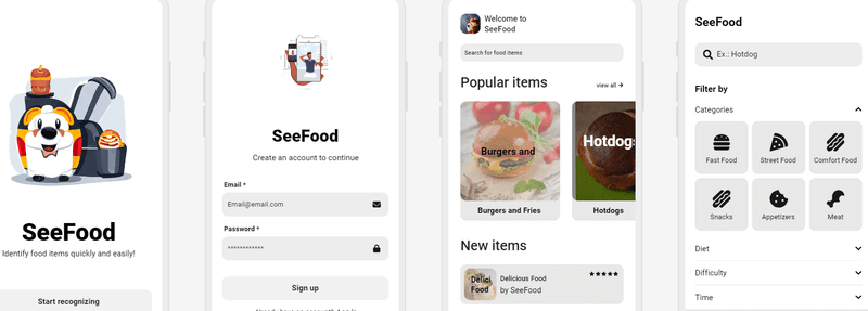 SeeFood mobile app, it's like Shazam for food and it also recognizes hotdogs