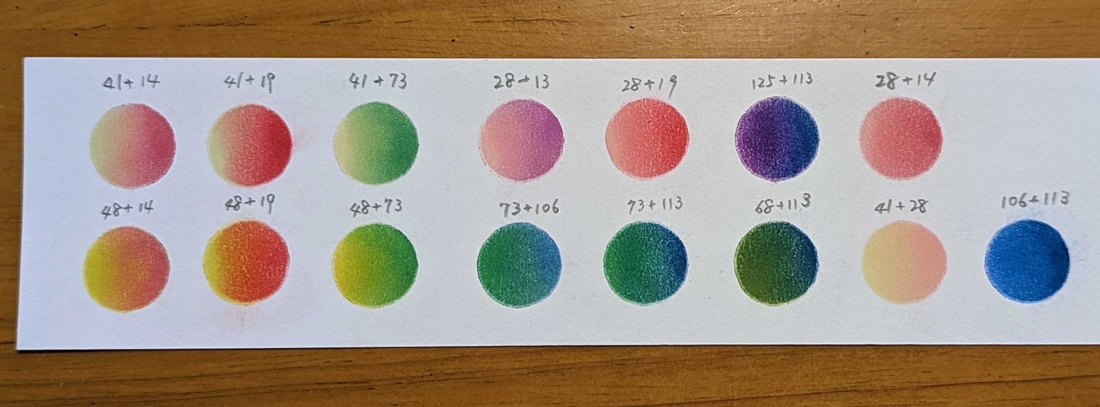 ヌーベルカレーパステル12色を混色して色を作ってみました。｜成澤