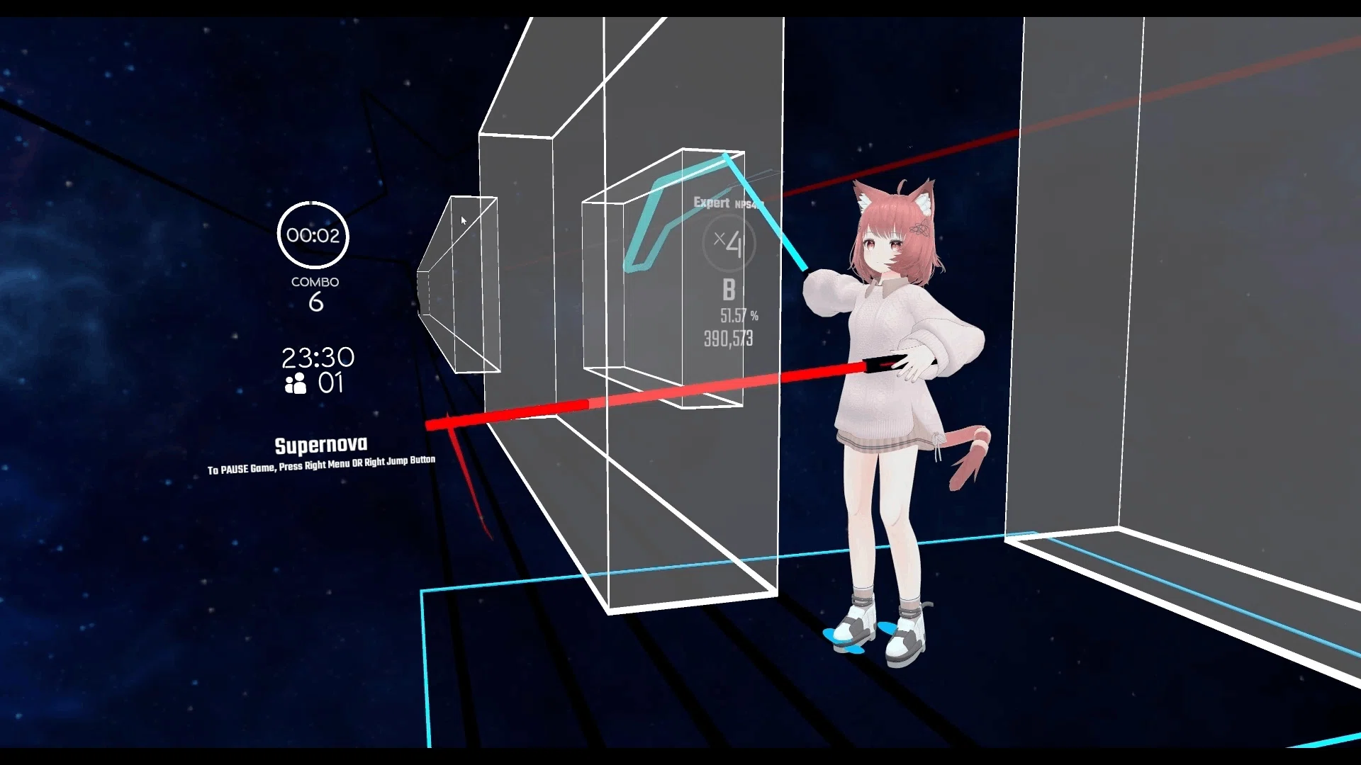 [VRChat] Aiming for SS! Udon Saber Training in Progress~｜ことは しろ