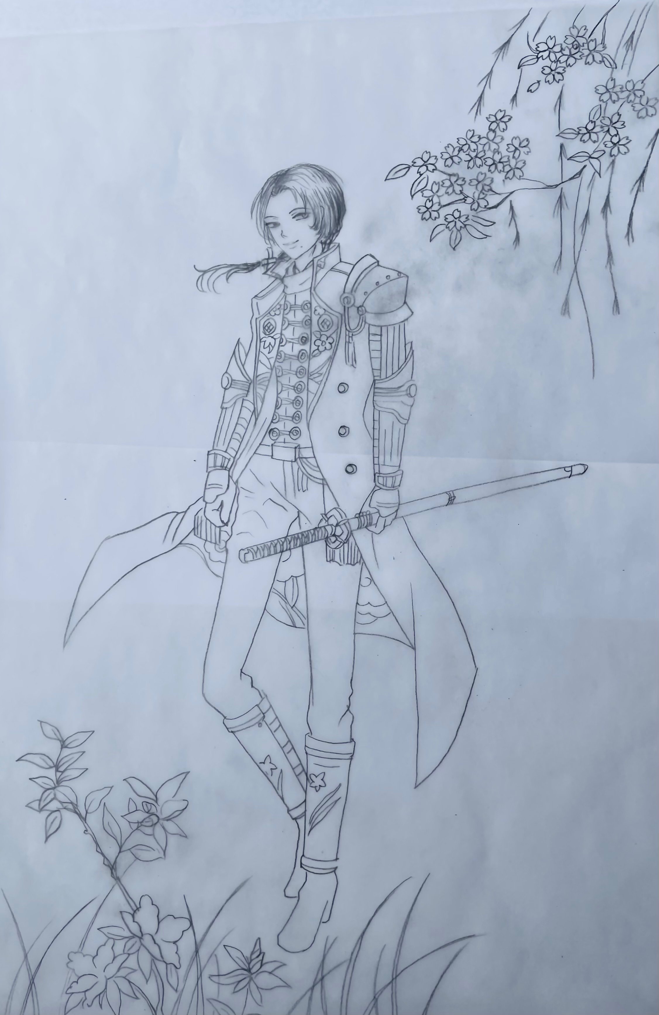 テンペラ画制作過程2】下書きをつくる。｜芳川