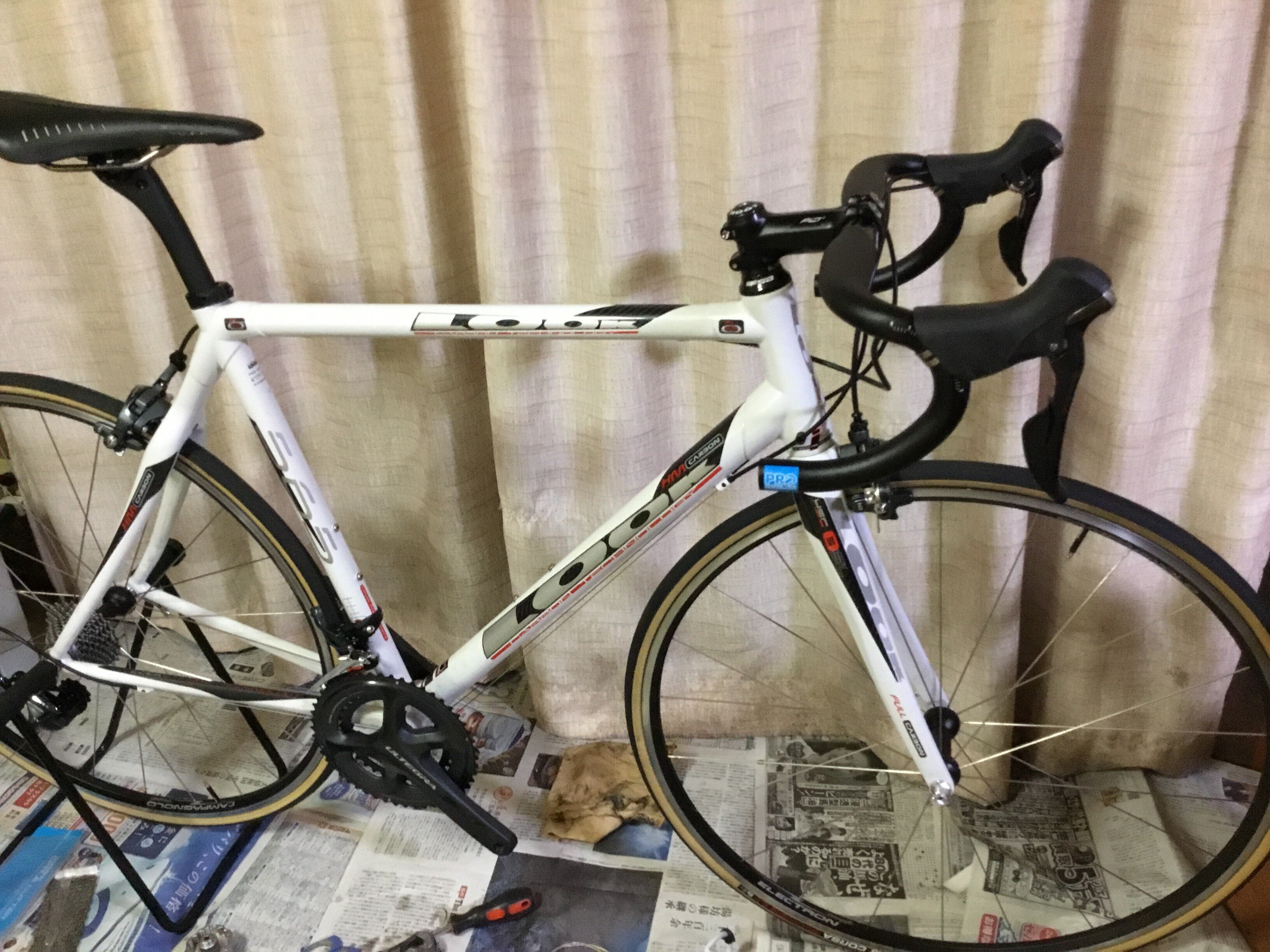 昔のLOOKのカーボンバイクを復活させてみた話(修理・組立編 昔のLOOKのカーボンバイクを復活させてみた話(修理・組立編