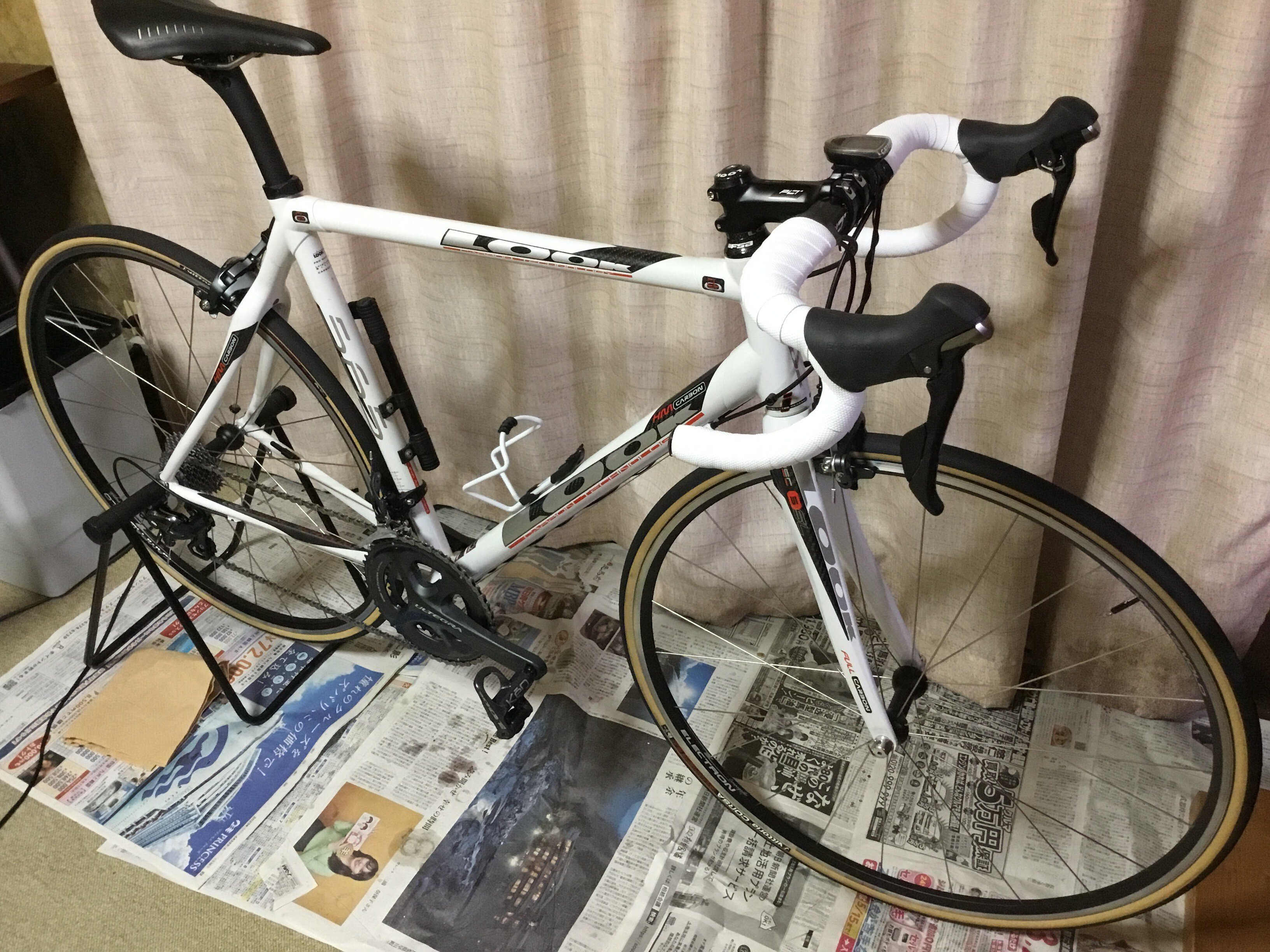昔のLOOKのカーボンバイクを復活させてみた話(修理・組立編 昔のLOOKのカーボンバイクを復活させてみた話(修理・組立編