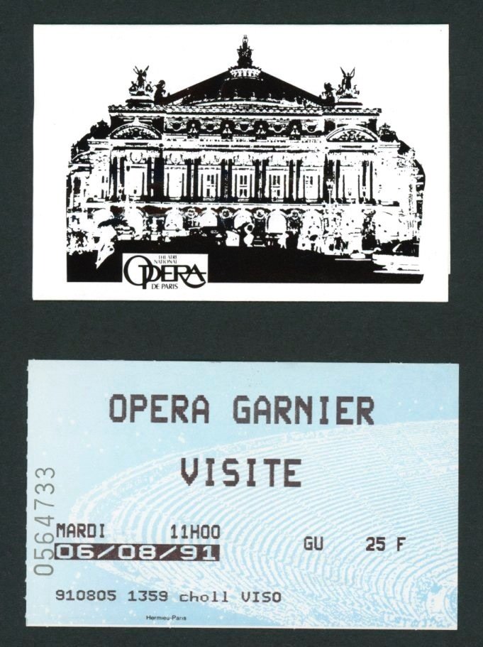 旅日記8日目パリ・オペラ座界隈(1991年8月6日)｜嶋津まみ