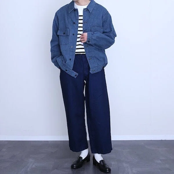 ジャケット・アウター OUTIL VESTE CAEN indigo OUTIL / VESTE CAEN,PANTALON BOGY | ARCH STELLAR PLACE