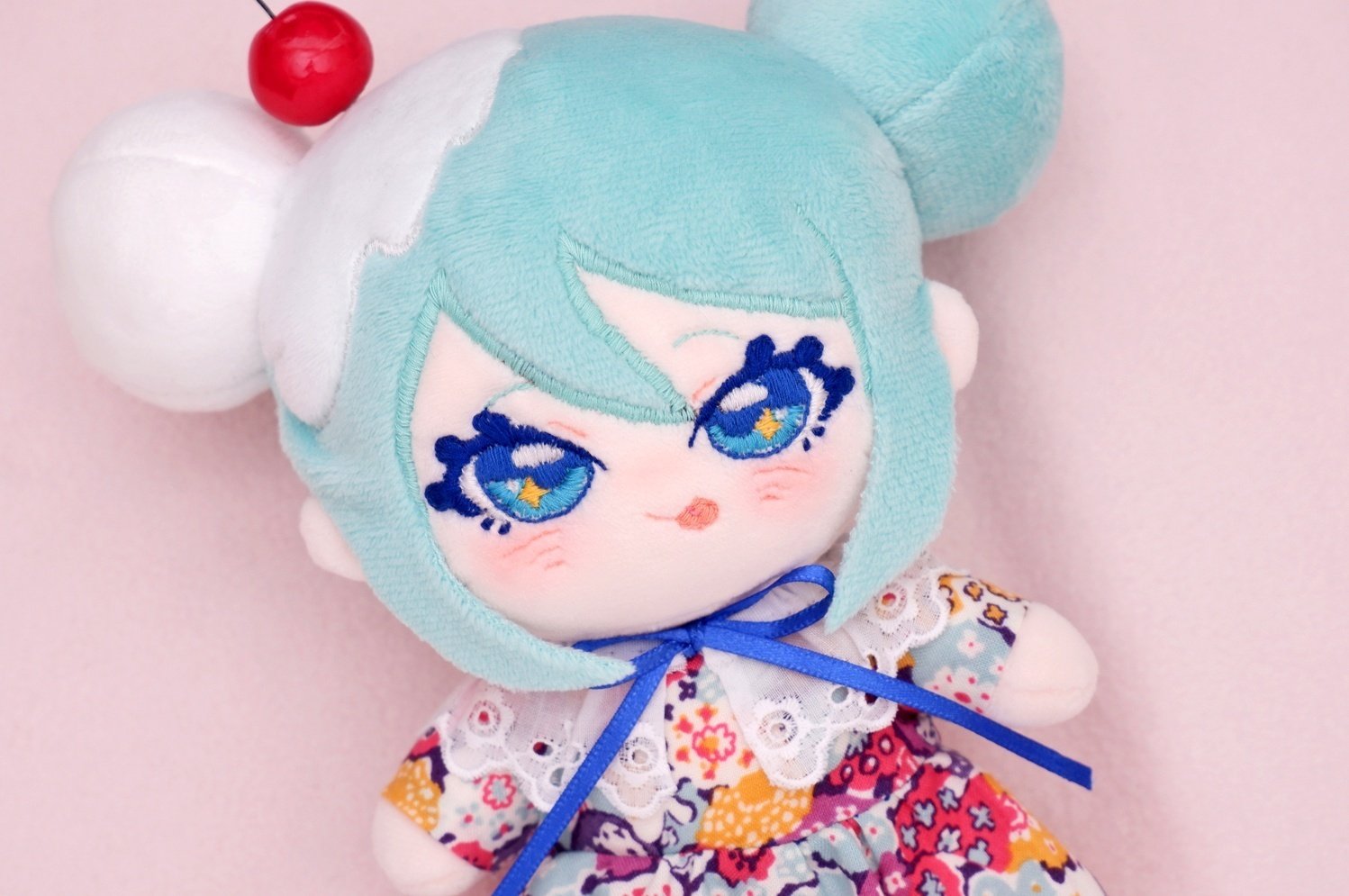 メロンクリームソーダ【ちいかわ お座りぬいぐるみ ぬい服 毛糸