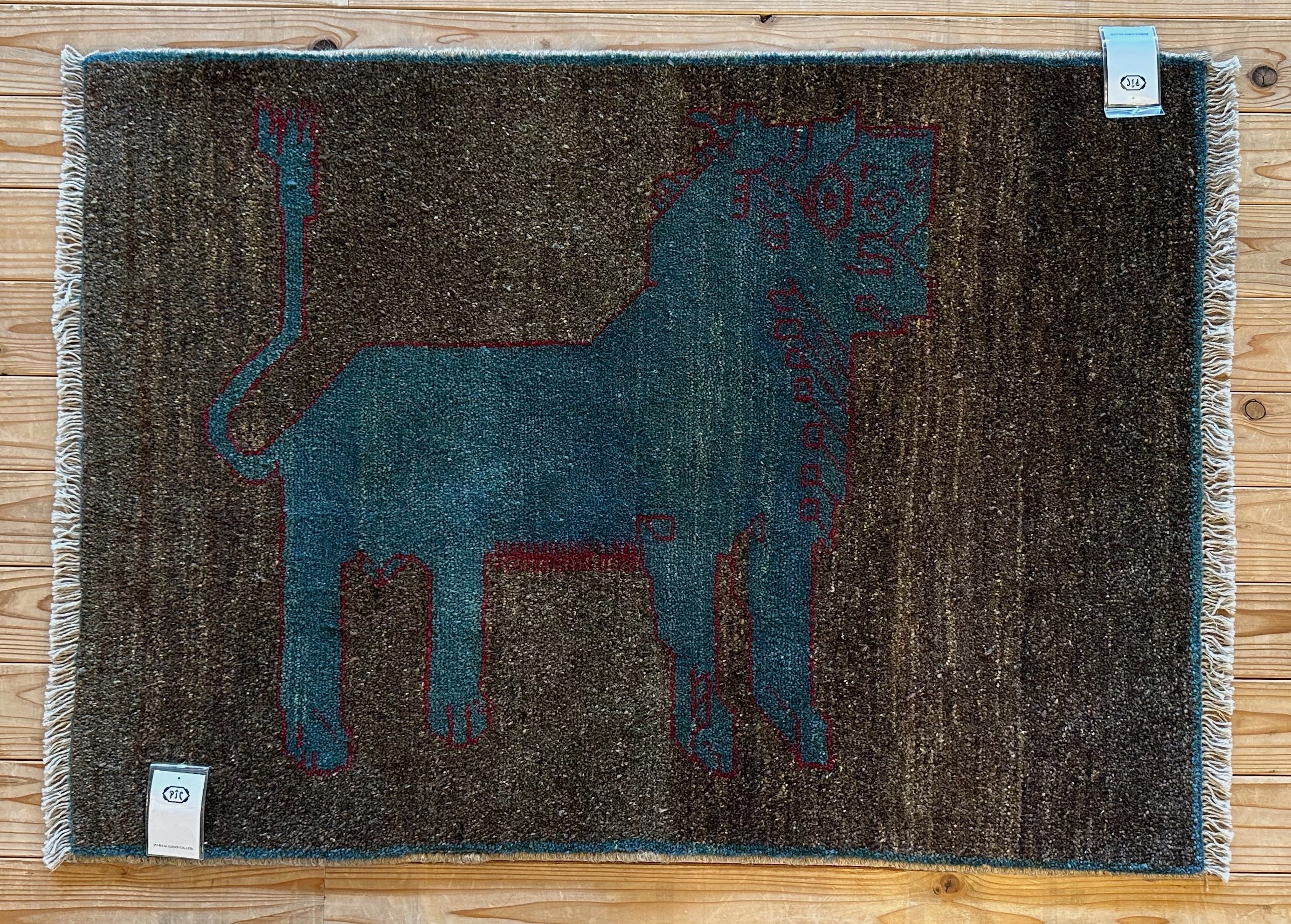 ペルシア (イラン) 遊牧民のビンテージ手織りジャージム