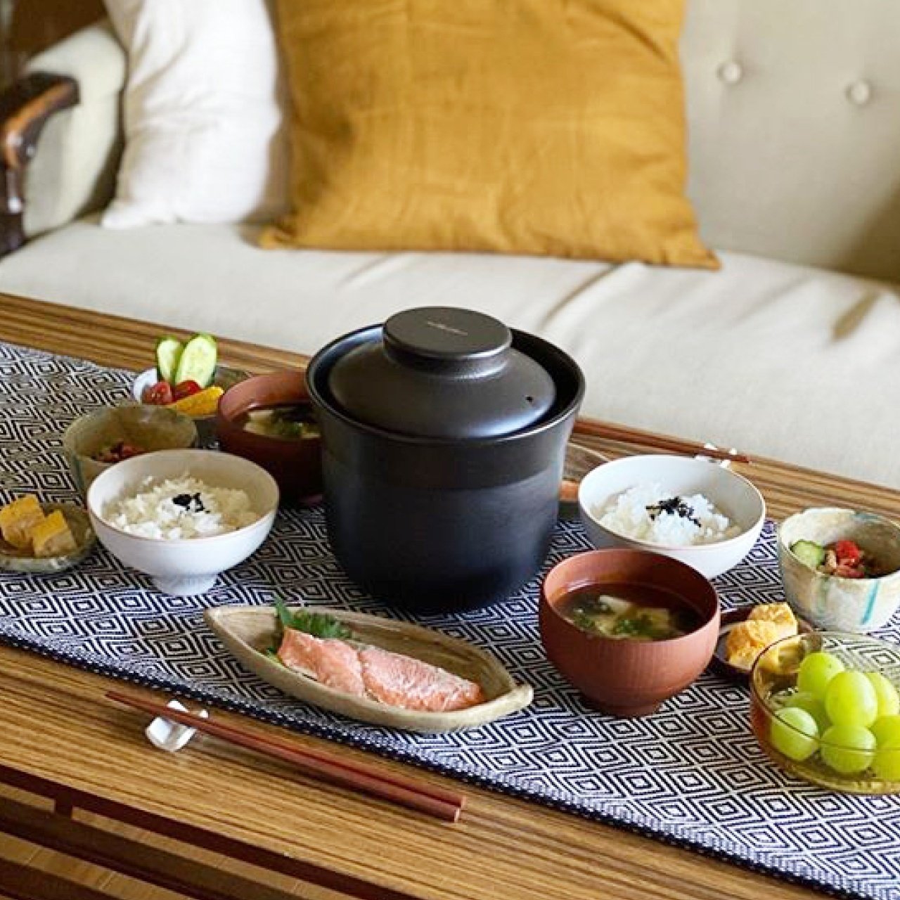 5合炊き 二重蓋 四日市ばんこ焼 ( 日本製 ) 四日市ばんこ焼&frasl;日本製  ふっくら ごはん鍋  本格派 5合炊 二重蓋