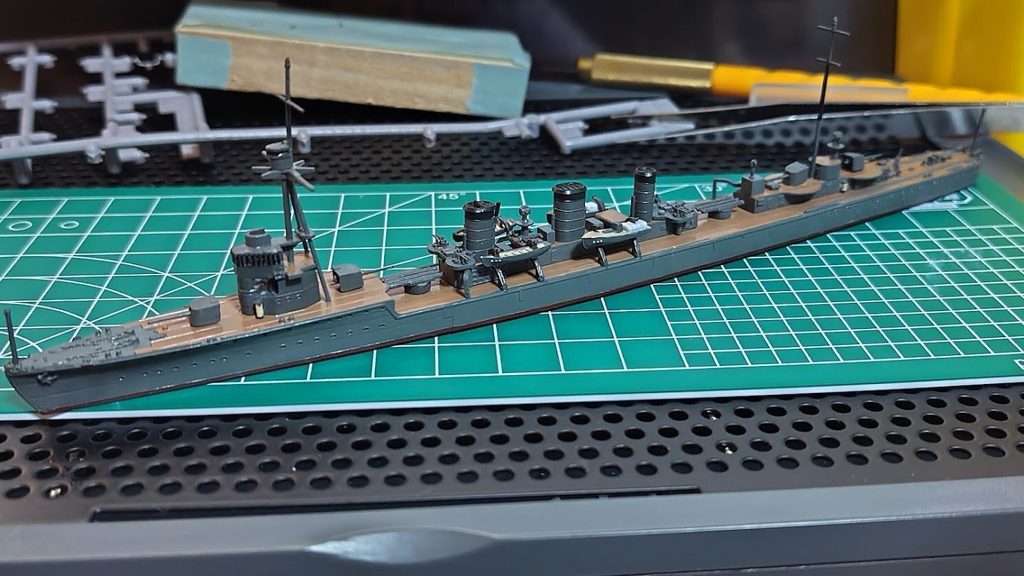 艦船模型「1/700 龍田」を作る・Ⅵ「とりあえず組み終えて」｜荒間大輔